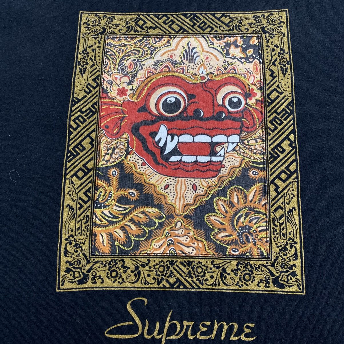 Supreme SS21 Supreme Barong Patch S/S Black Tee Size US XL / EU 56 / 4 - 4 Thumbnail