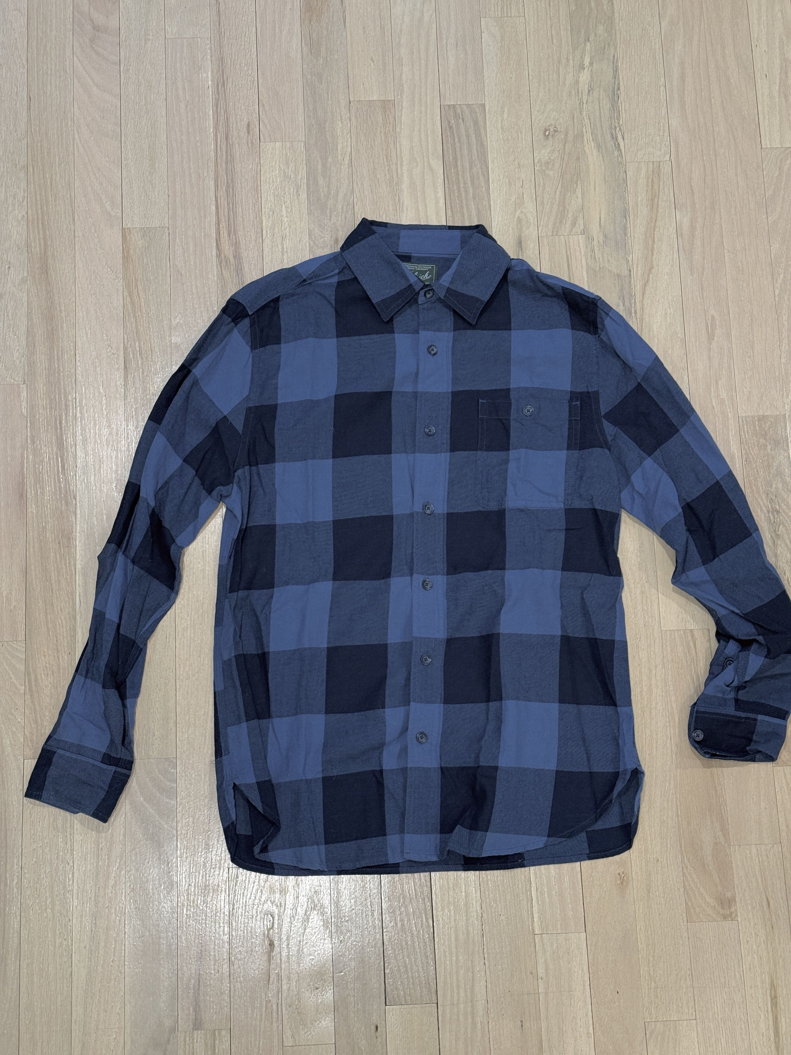 Woolrich Woolen Mills Blue Check Flannel Size US M / EU 48-50 / 2 - 1 Thumbnail