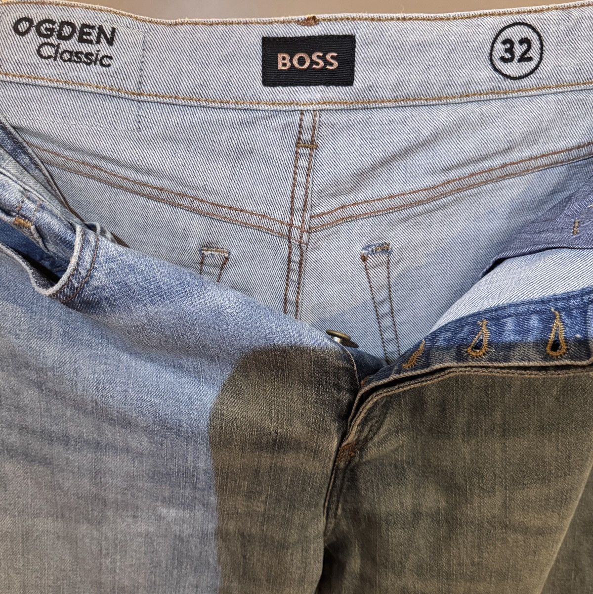 Hugo Boss Hugo Boss - Classic-Fit Jeans in Blue Comfort-Stretch Denim Size US 32 / EU 48 - 10 Thumbnail