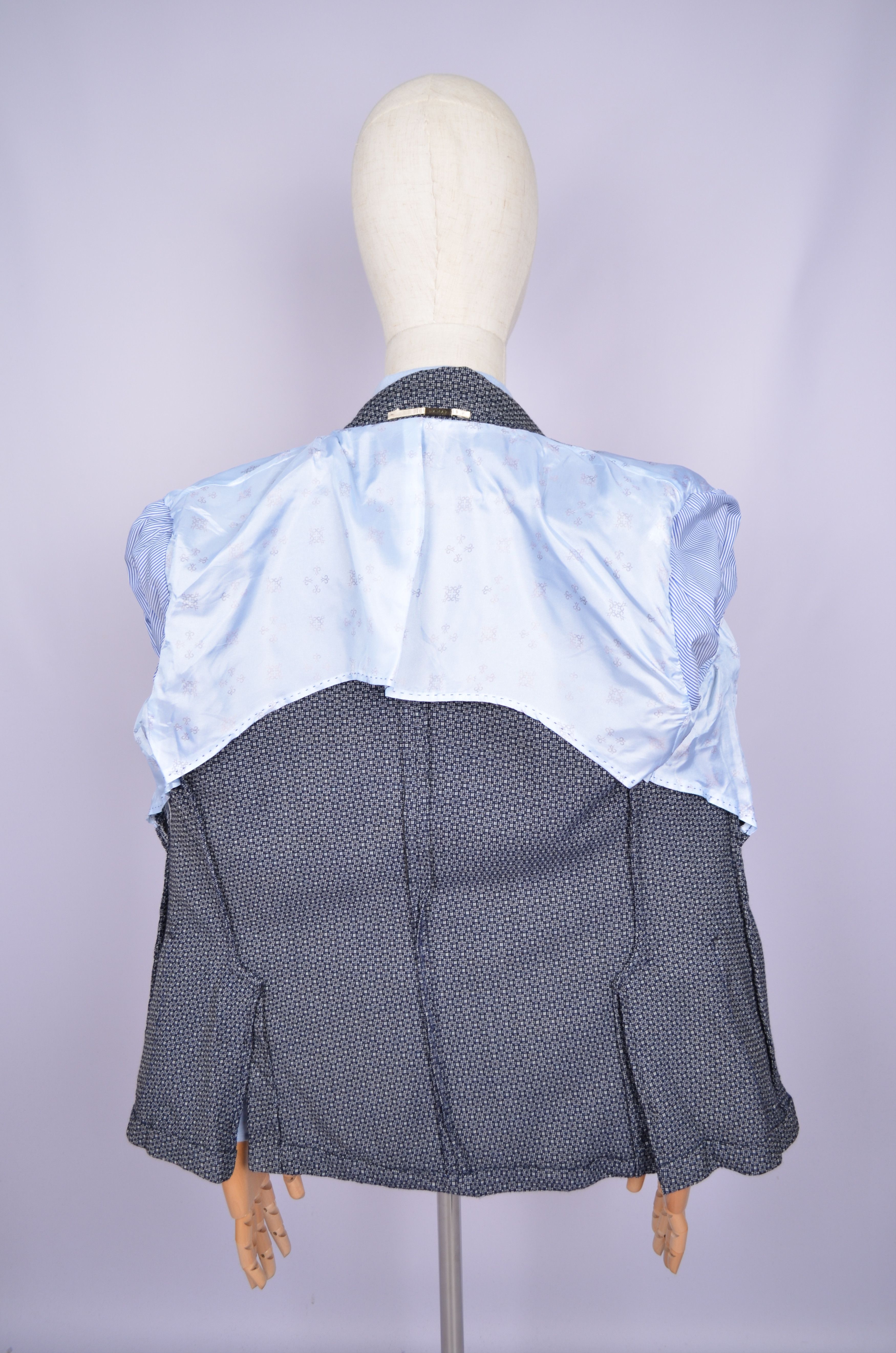 Designer Damat Guabello 100% Wool Knit White Blazer Jacket Size US42 Size 42R - 18 Thumbnail