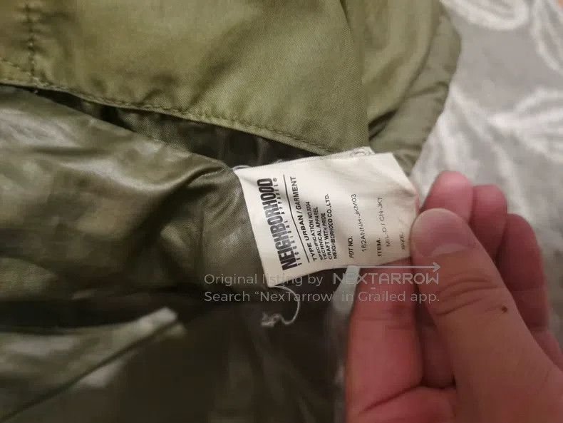 Neighborhood Neighborhood Military Green L Size Down Jacket Size US L / EU 52-54 / 3 - 5 Thumbnail