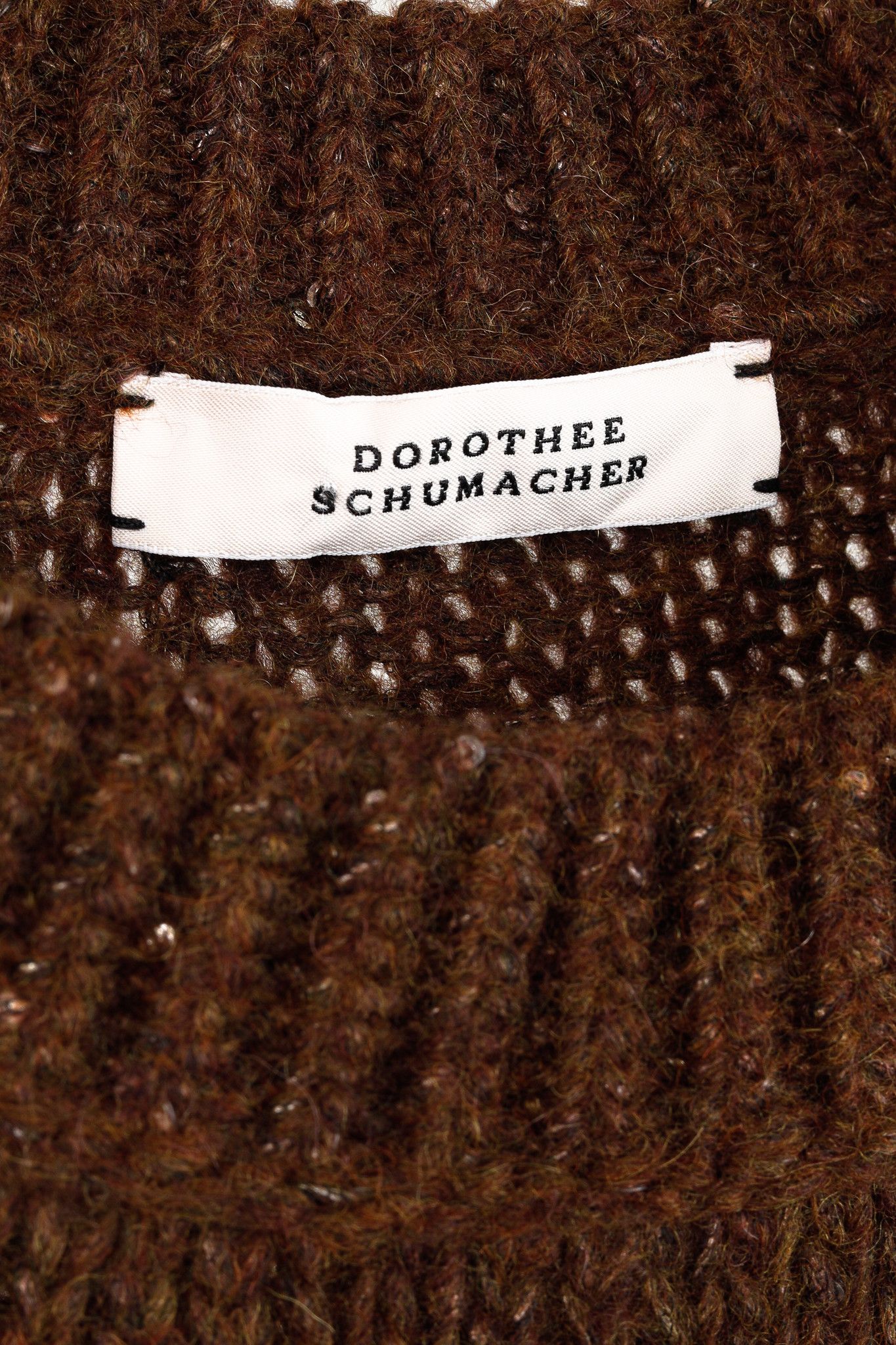 DOROTHEE SCHUMACHER Dorothee Schumacher Sparkling Brown Sequined Pullover Size L / US 10 / IT 46 - 7 Thumbnail