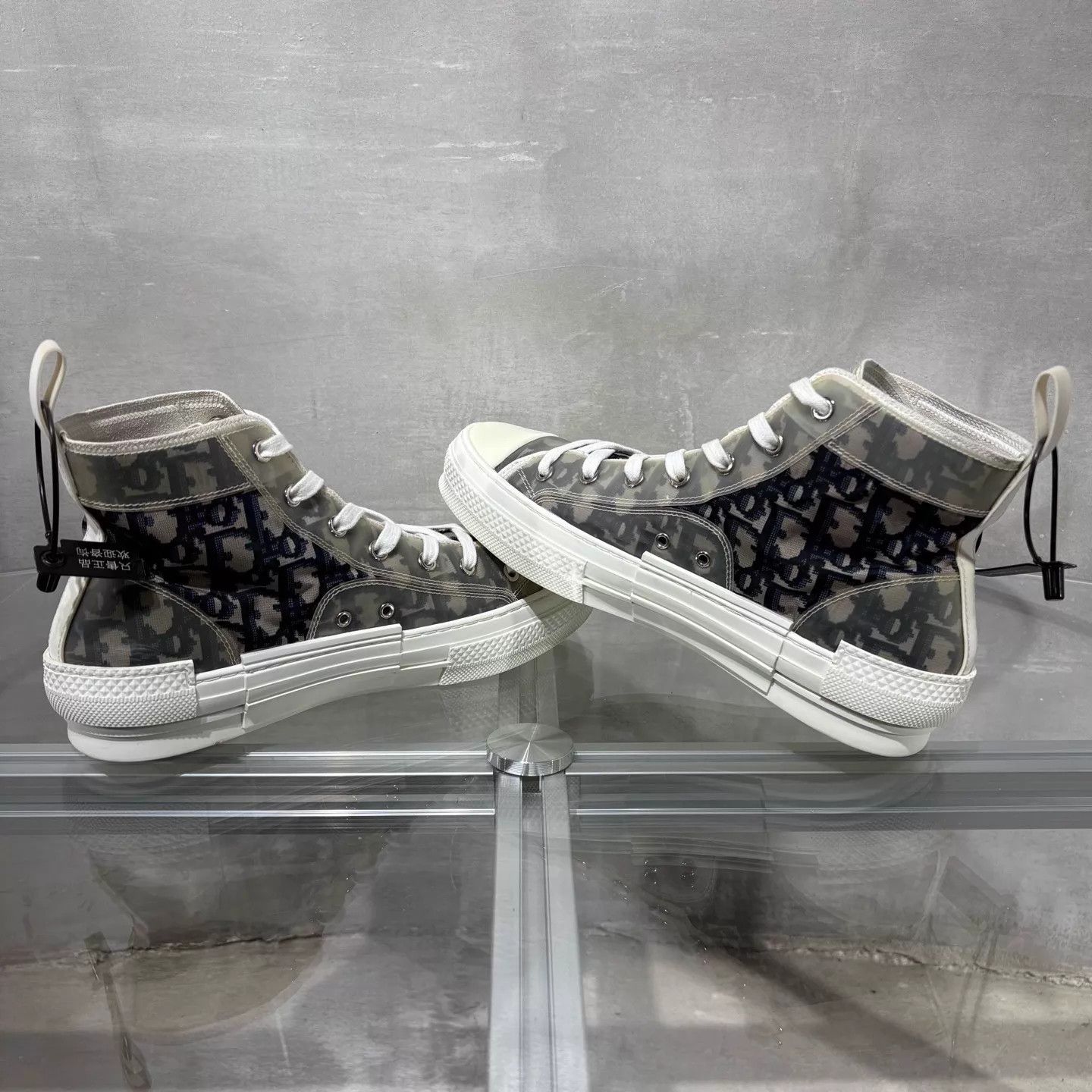 Dior Dior high-top oblique sneakers black white EUR 40 Size US 7 / EU 40 - 5 Thumbnail