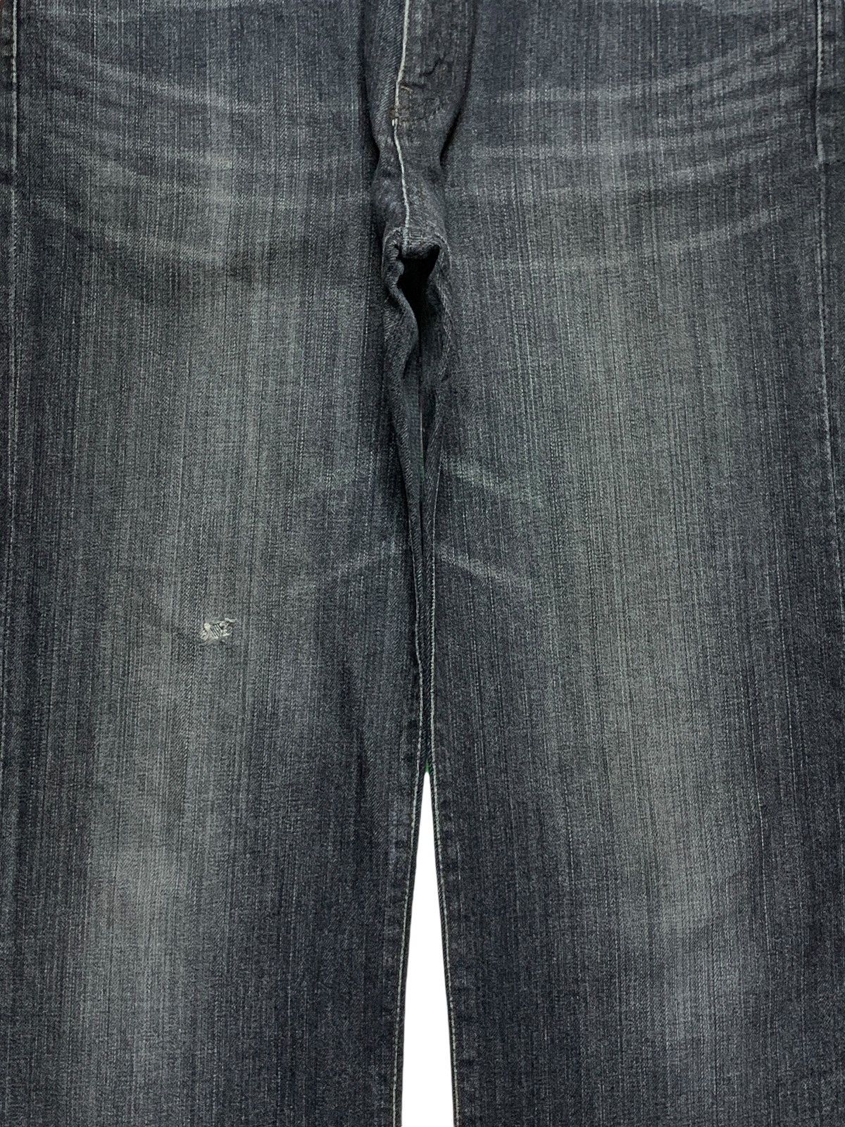 Japanese Brand × Uniqlo SALES🔥Vintage Japanese Uniqlo Mud Wash Distress Loose Jeans Size US 32 / EU 48 - 5 Thumbnail