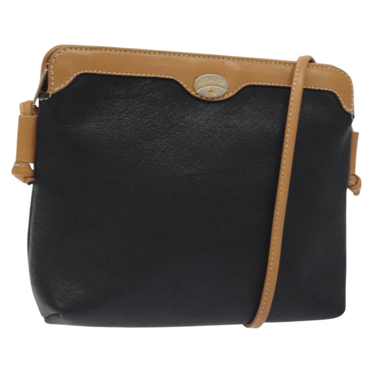 Gucci GUCCI Shoulder Bag Leather Black Size ONE SIZE - 1 Thumbnail