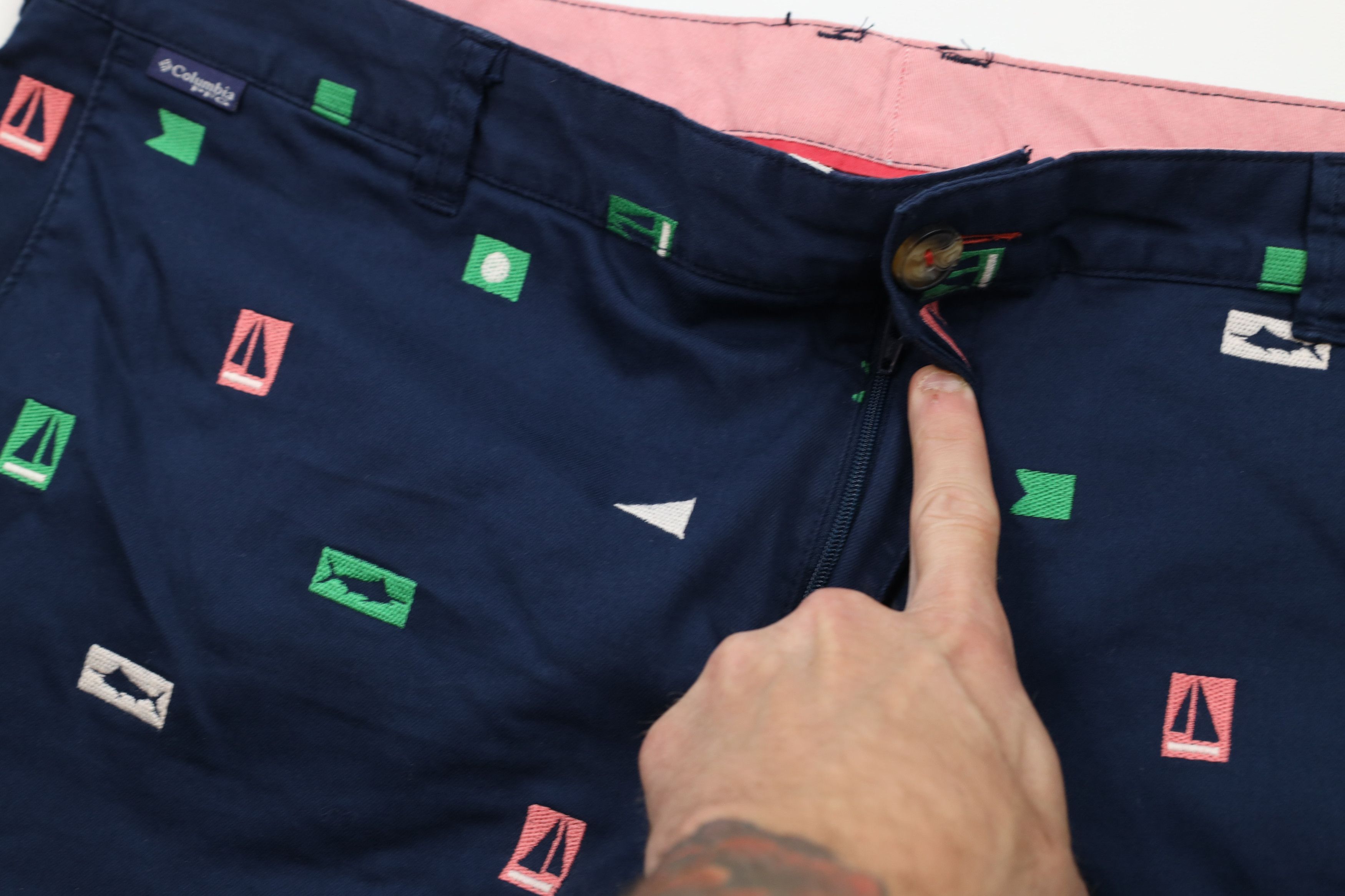 Columbia Columbia PFG Sailboat Fish All Over Print Chino Shorts Blue Size US 38 / EU 54 - 6 Thumbnail