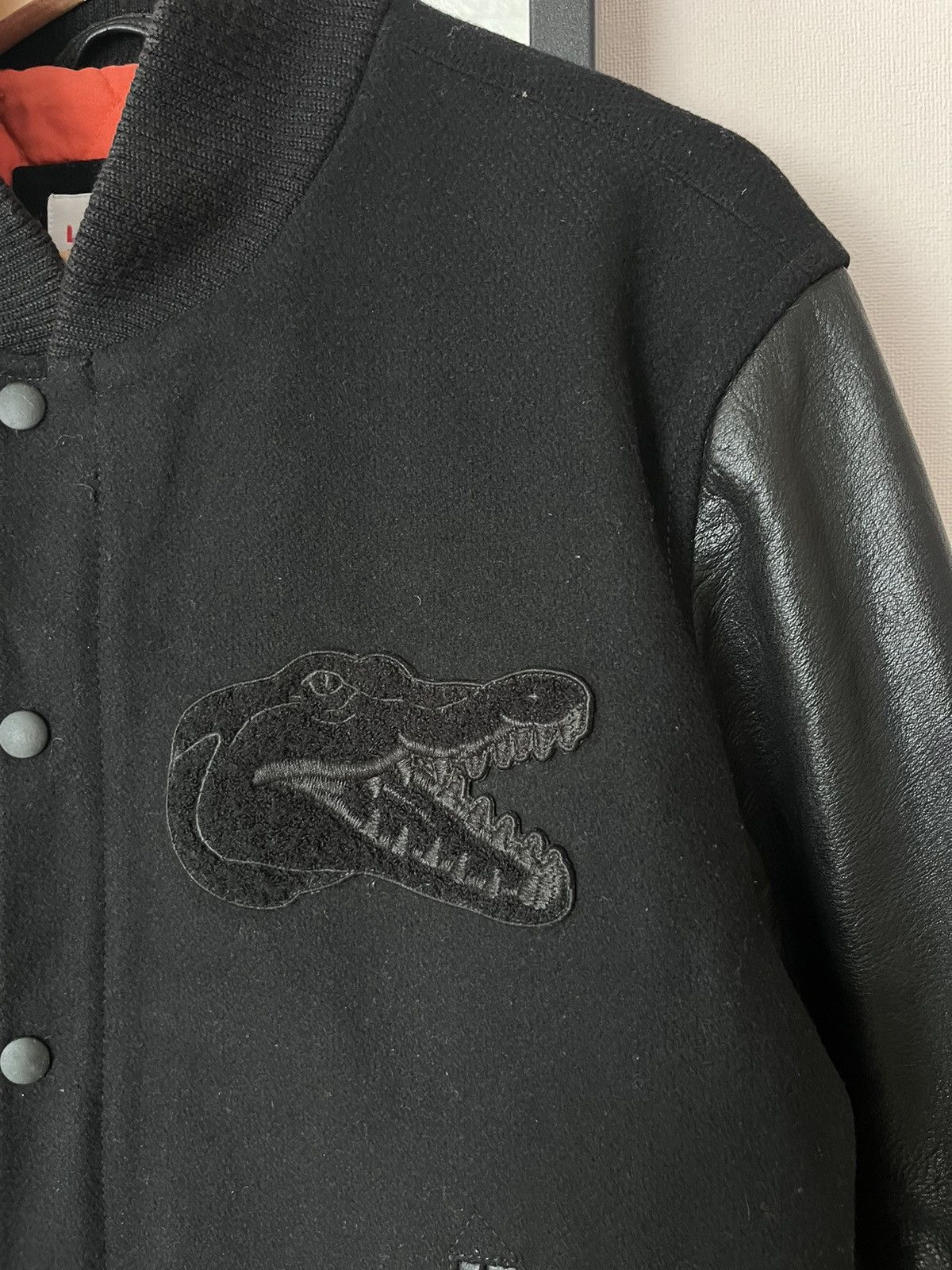 Lacoste Lacoste Live! Wool/Leather JacketBomber Big Embroidered Logo Size US L / EU 52-54 / 3 - 2 Thumbnail