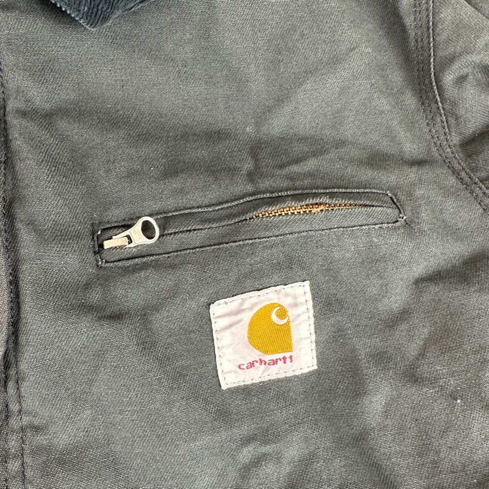 Carhartt Carhartt Re-work Blue Fleece Lined Detroit Black Jacket Siz Size US XL / EU 56 / 4 - 9 Thumbnail