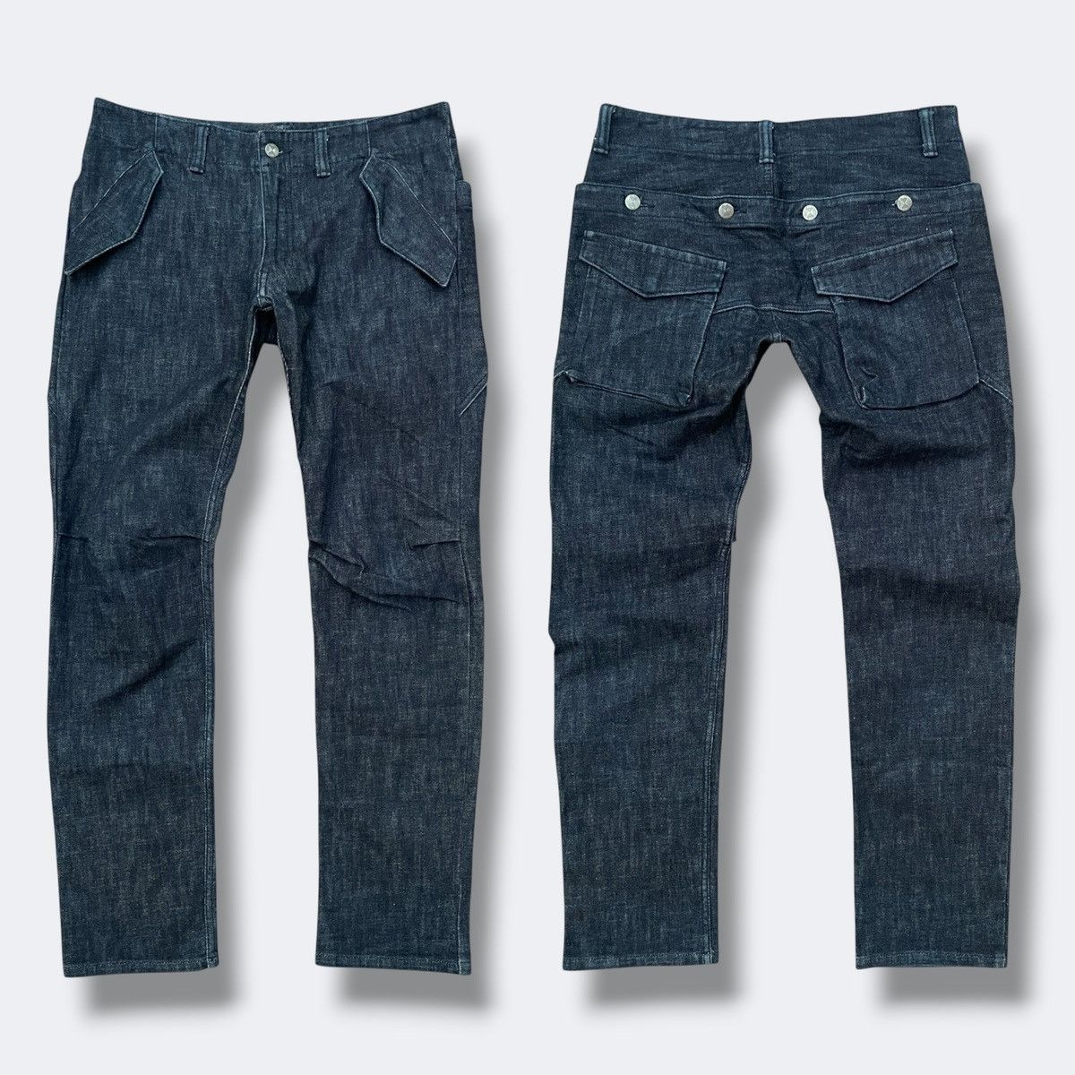Final Home ARCHIVE Final Home Layered Waist Denim Avant-garde Jeans Size US 30 / EU 46 - 1 Thumbnail