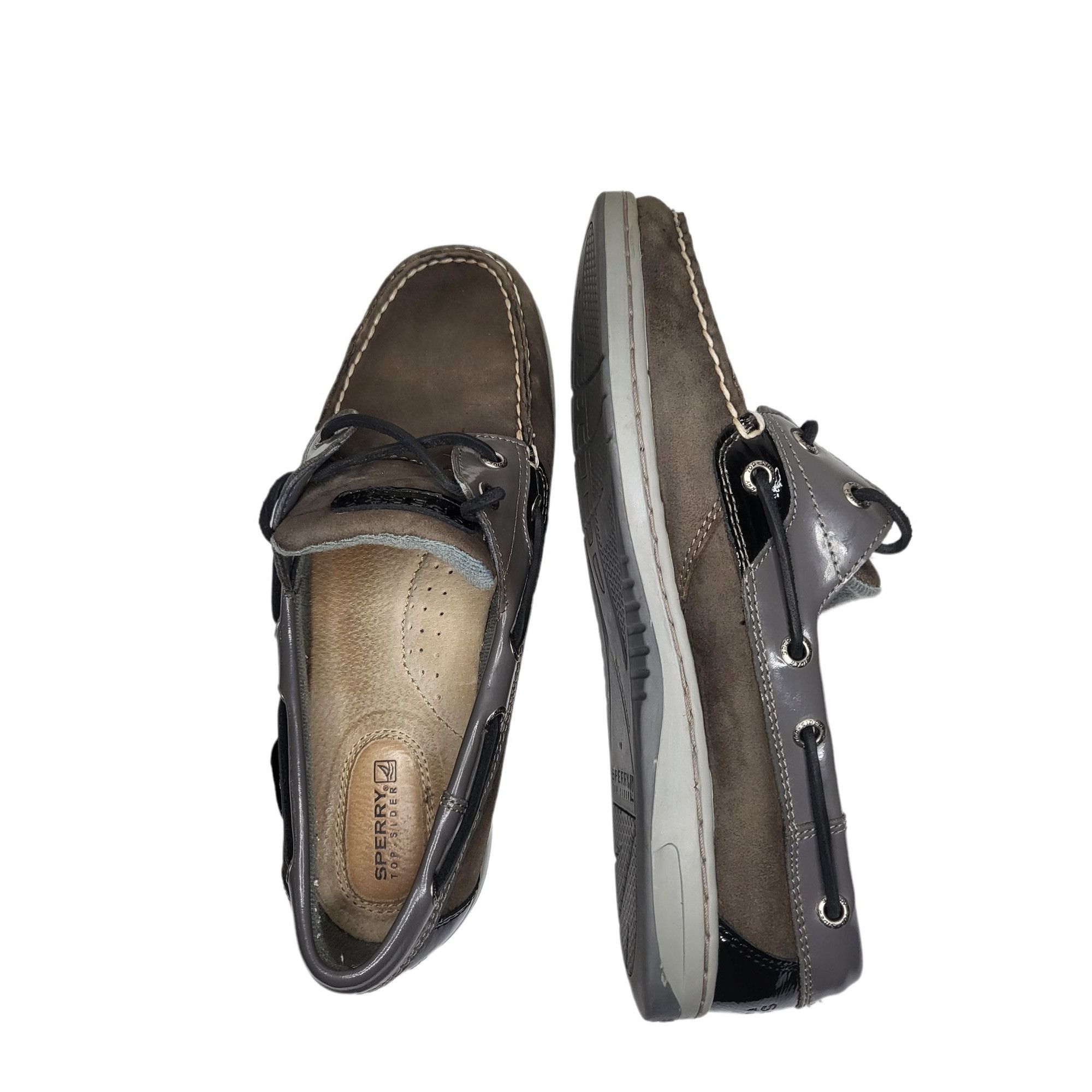 Sperry Sperry Boat Shoes Women Sz 8.5W Top Sider Gray Angelfish Sue Size US 8.5 / IT 38.5 - 5 Thumbnail