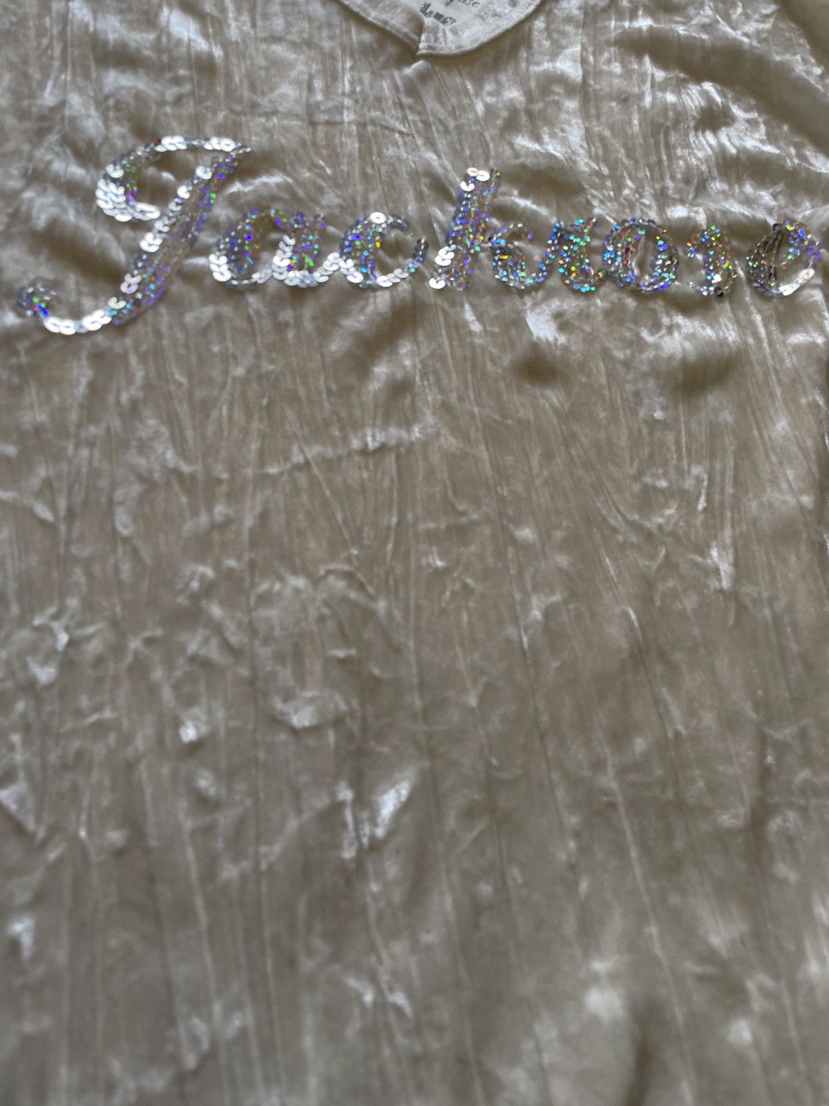If Six Was Nine 2000s Jackrose Velour Sequin Long Sleeve Tee archive Size US M / EU 48-50 / 2 - 6 Thumbnail