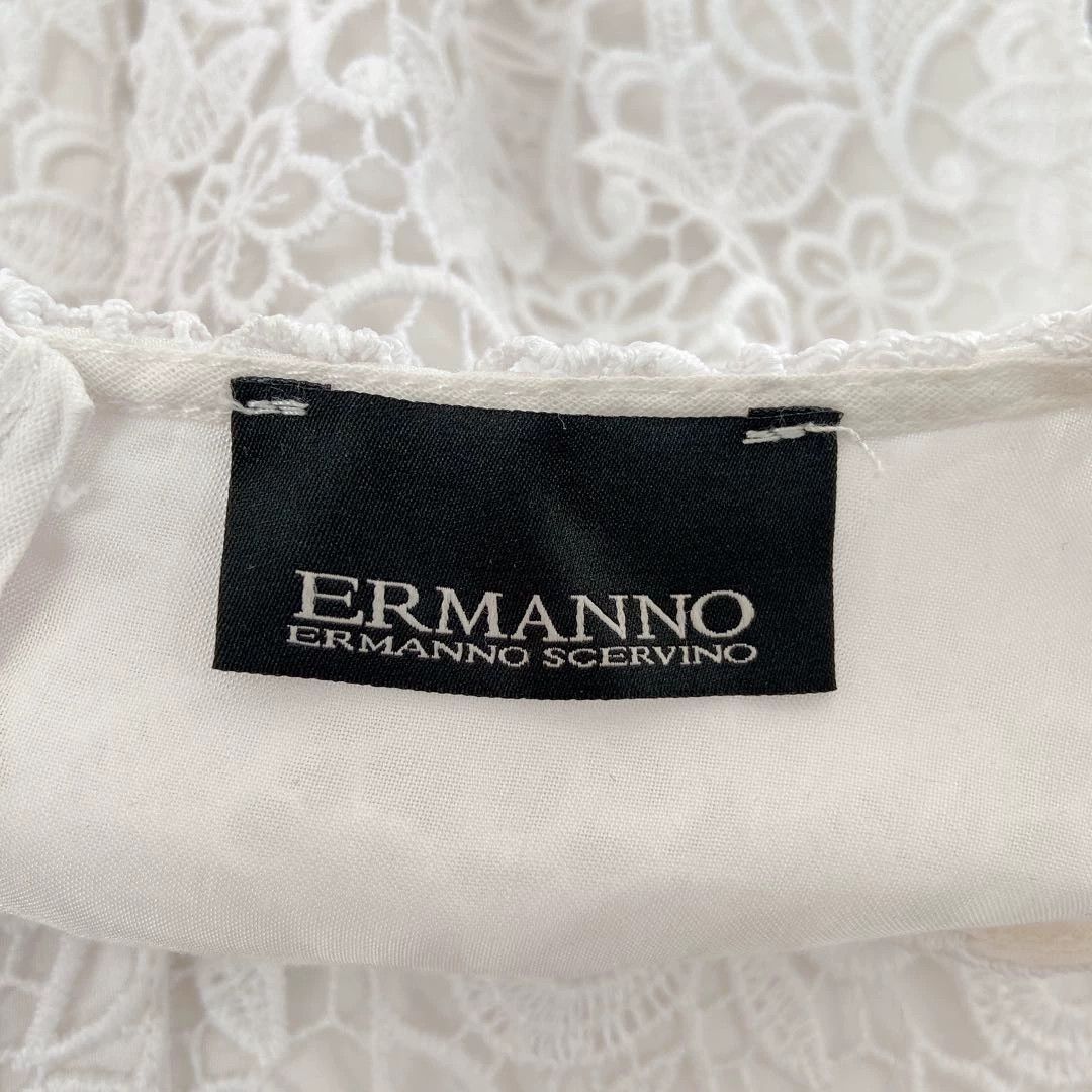 Ermanno Scervino ERMANNO SCERVINO white lace dress size 40 Size S / US 4 / IT 40 - 7 Thumbnail