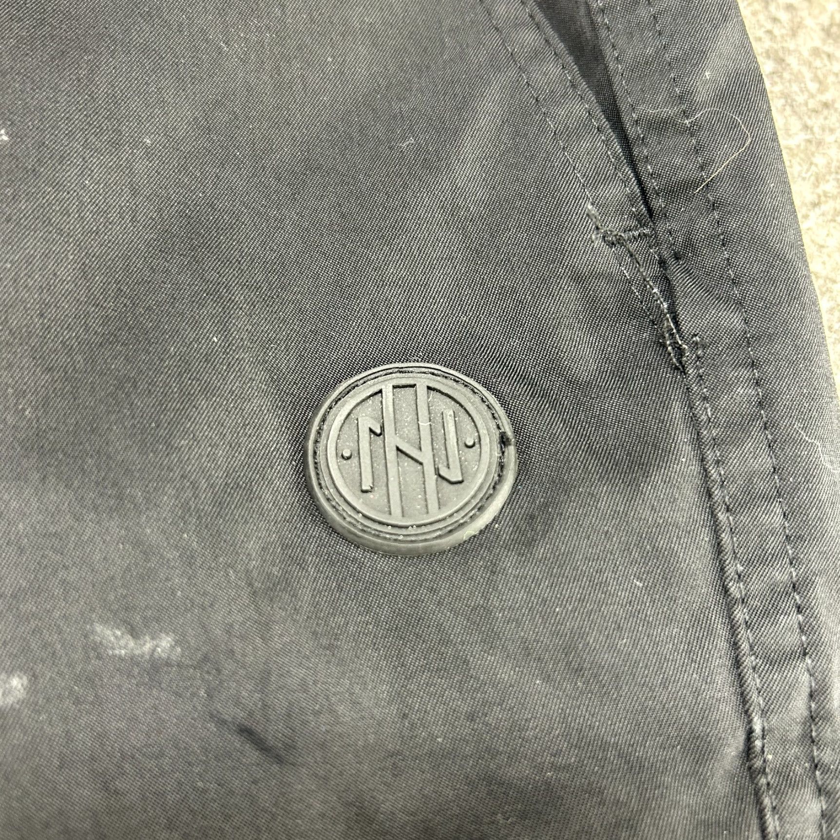 Vintage Ninth Hall Mens Cargo Pants Regular Large Black Polyester Nylon Cotton Hiking Outdoor Pockets Logo Cargo Pockets 30 Inseam Size US 33 - 4 Thumbnail