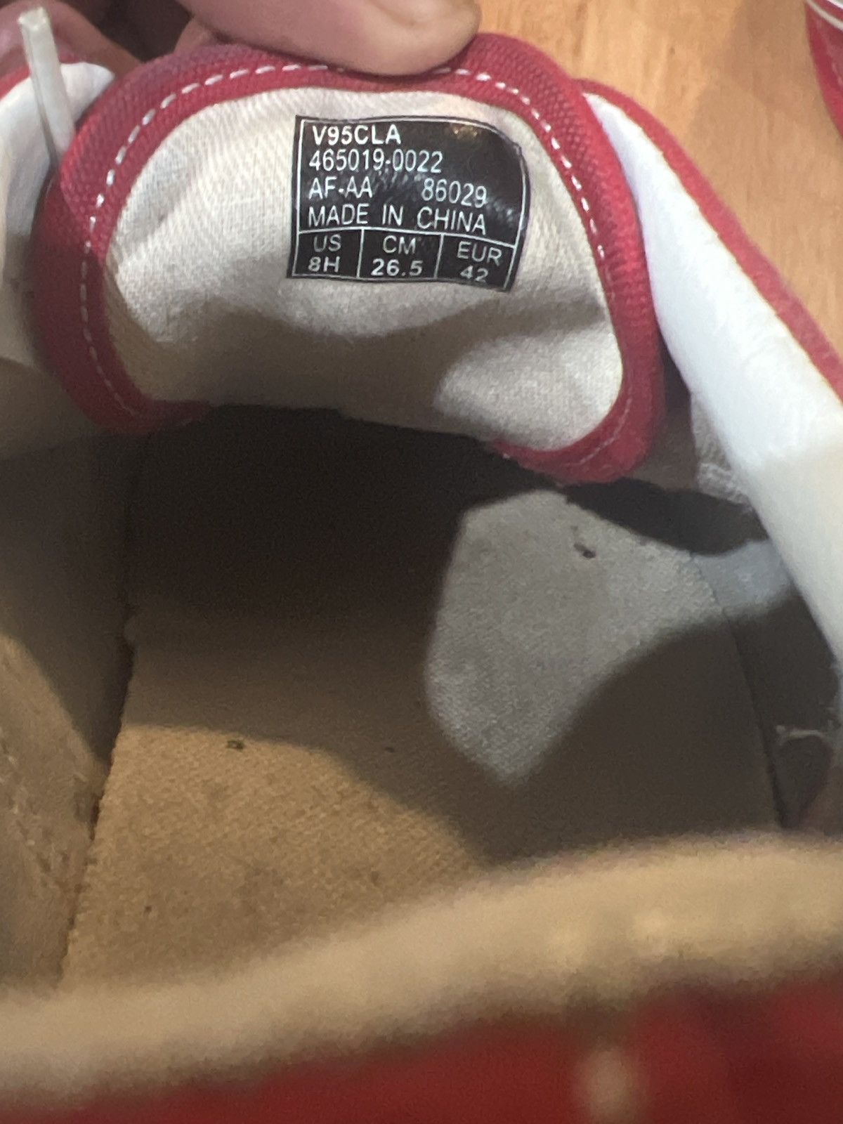 Vans Vans - Red Classic Sz 8.5 Size US 8.5 / EU 41-42 - 6 Thumbnail