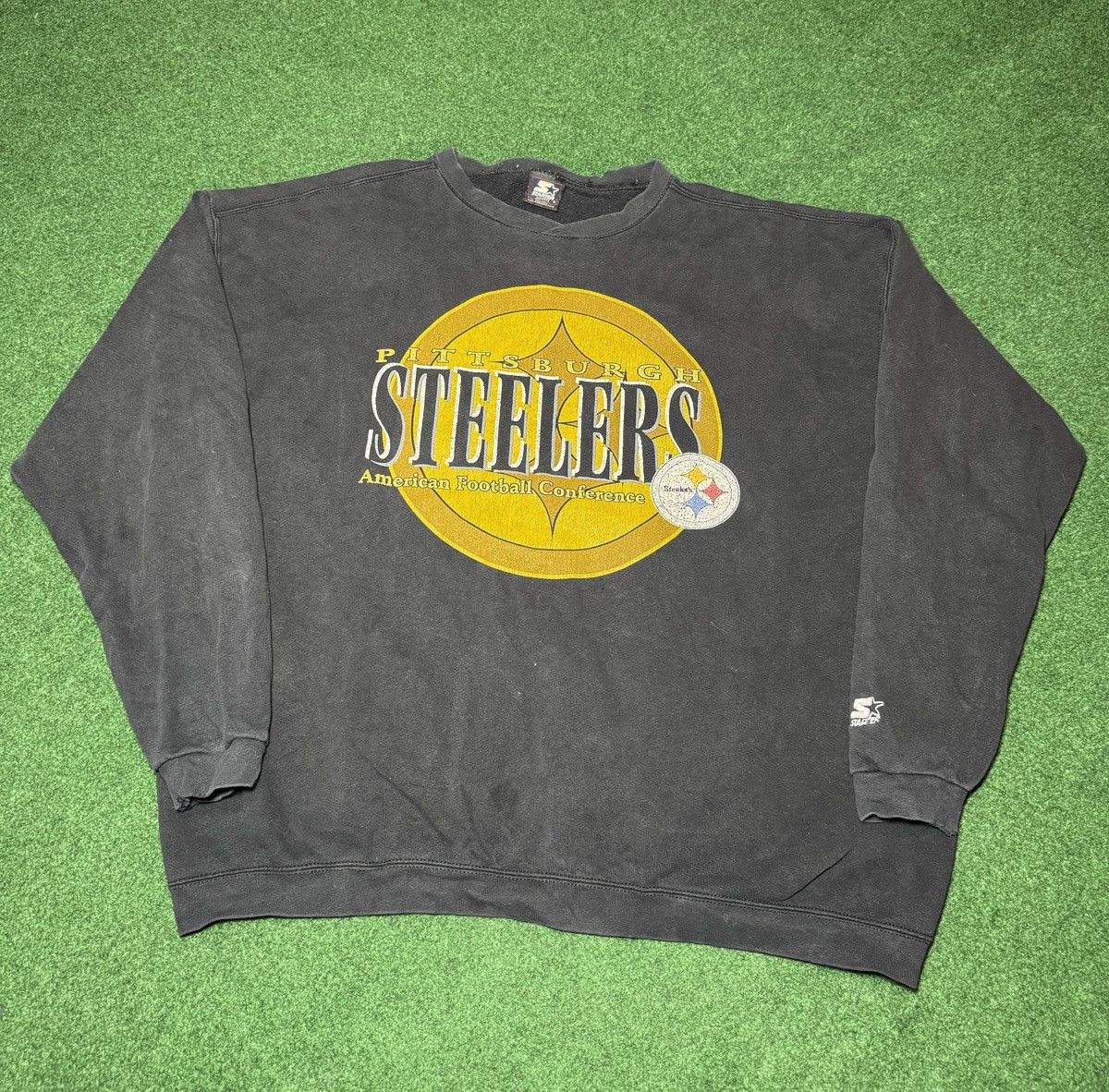 Starter × Vintage Vintage 90s Pittsburgh Steelers Starter Crewneck Sweatshirt Size US XXL / EU 58 / 5 - 1 Thumbnail