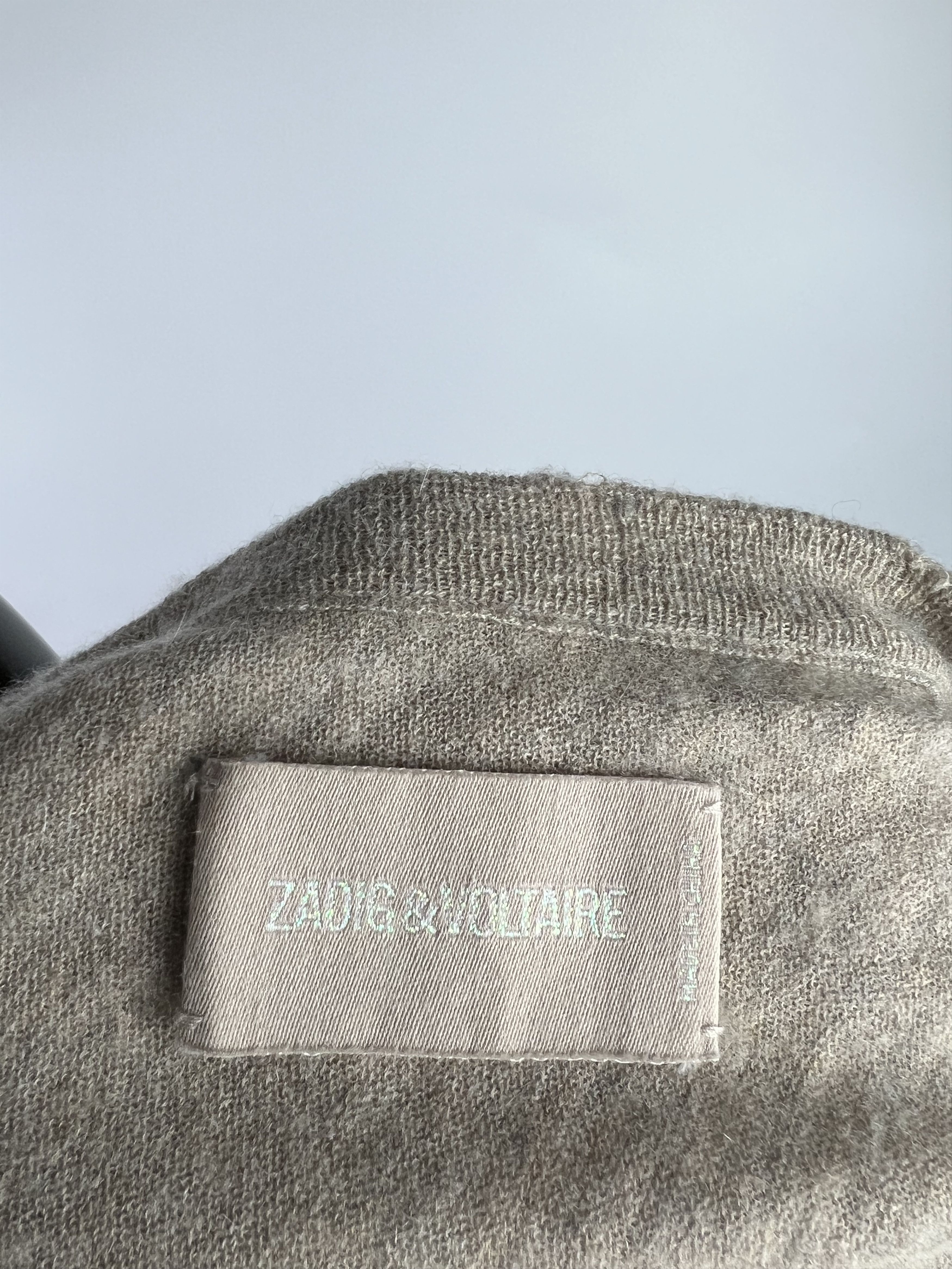 Zadig & Voltaire Zadig & Voltaire Women's 100% Cashmere V-Neck Sweater Size M Size M / US 6-8 / IT 42-44 - 13 Thumbnail