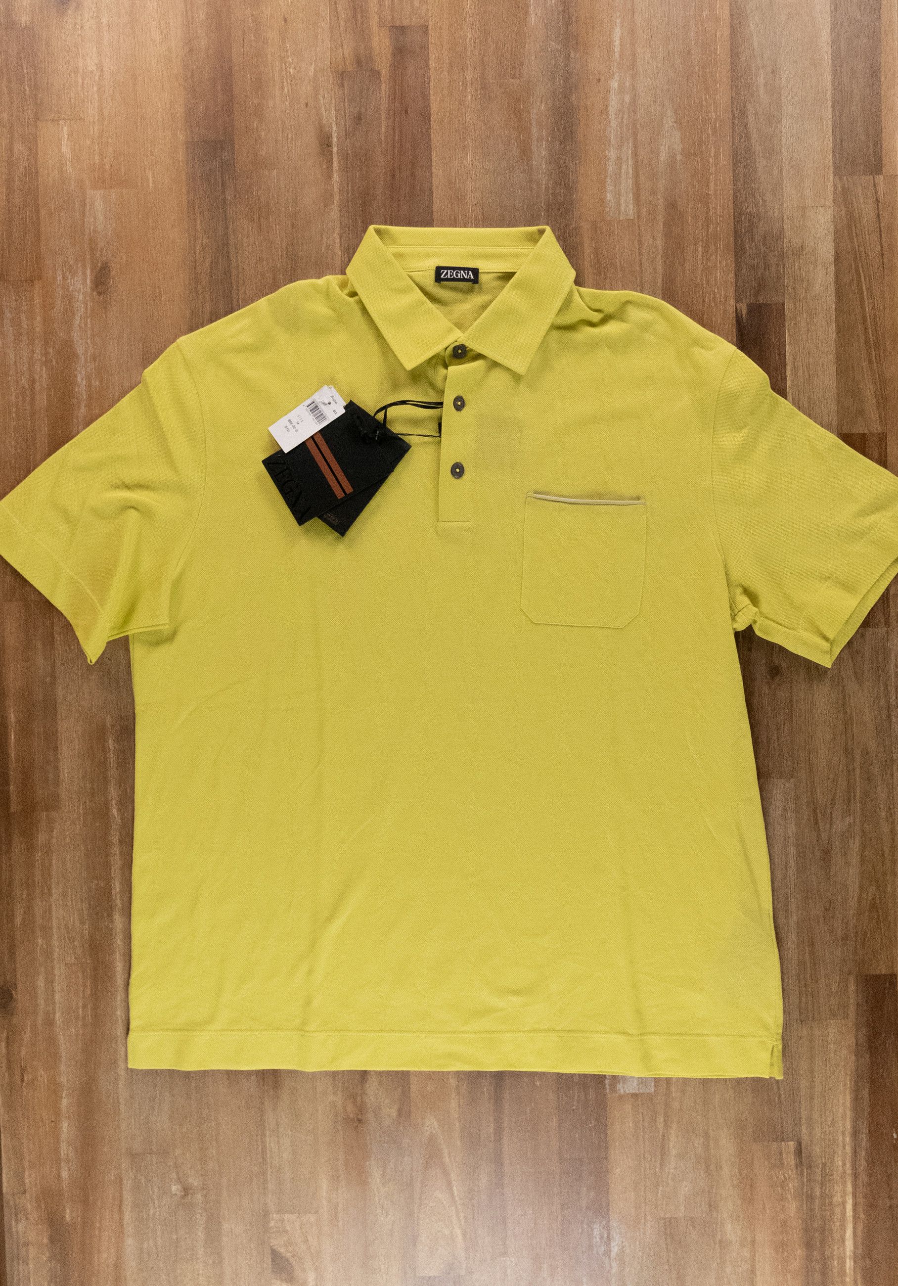 Ermenegildo Zegna ZEGNA solid yellow cotton polo shirt 54 XL authentic Size US XL / EU 56 / 4 - 4 Thumbnail
