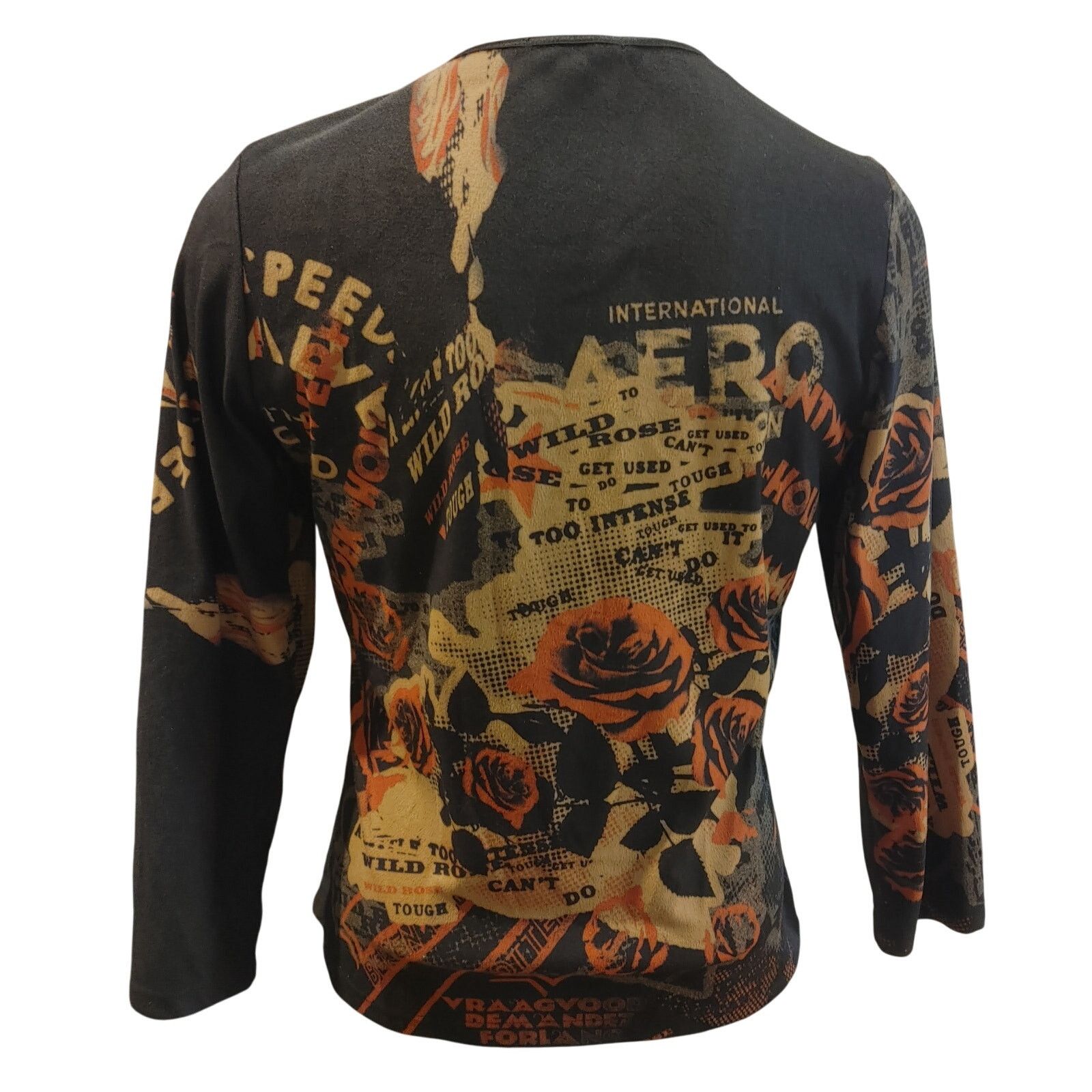 & Other Stories Casual Freedom Women L Black/Gold Floral Graphic Long Sleeve Size L / US 10 / IT 46 - 2 Thumbnail