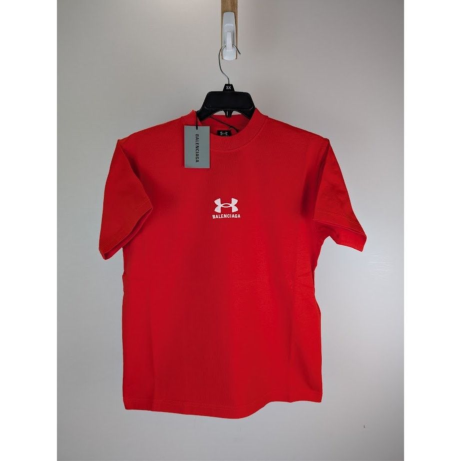 o1rshd1 Q:2 / Under Armour Small Vintage Jersey T-Shirt Red