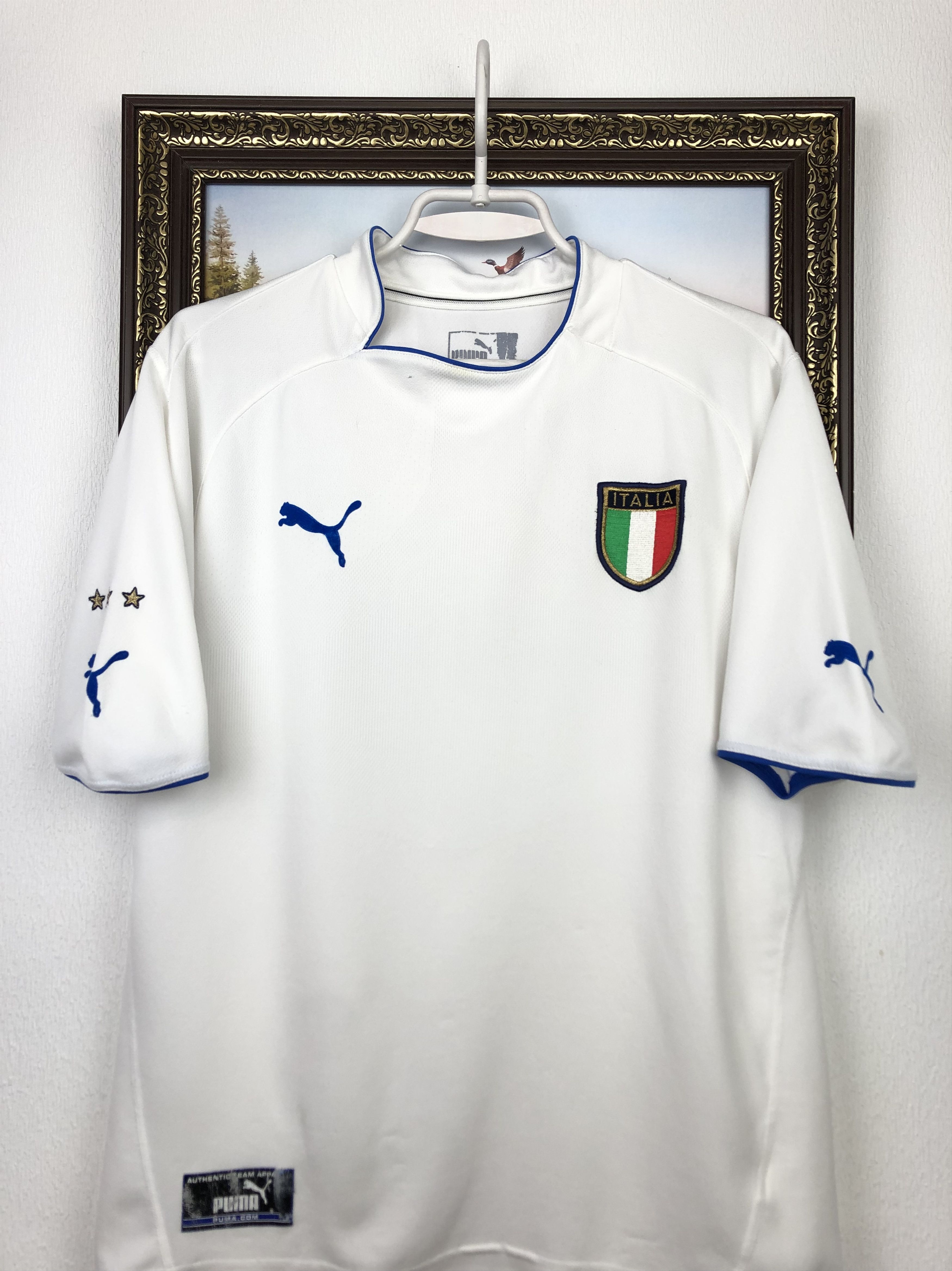 Vintage Italy football shirt Soccer Puma Jersey Maglia Tee Hype Size US L / EU 52-54 / 3 - 2 Thumbnail