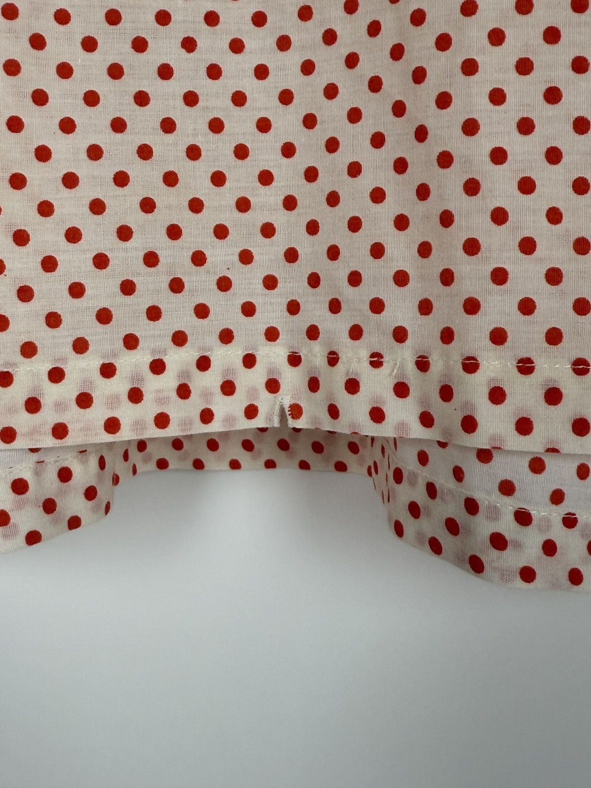 Vintage 60s 70s Vintage Red Polka Dot Pin Up Pullover Shirt Blouse Size XL / US 12-14 / IT 48-50 - 7 Thumbnail