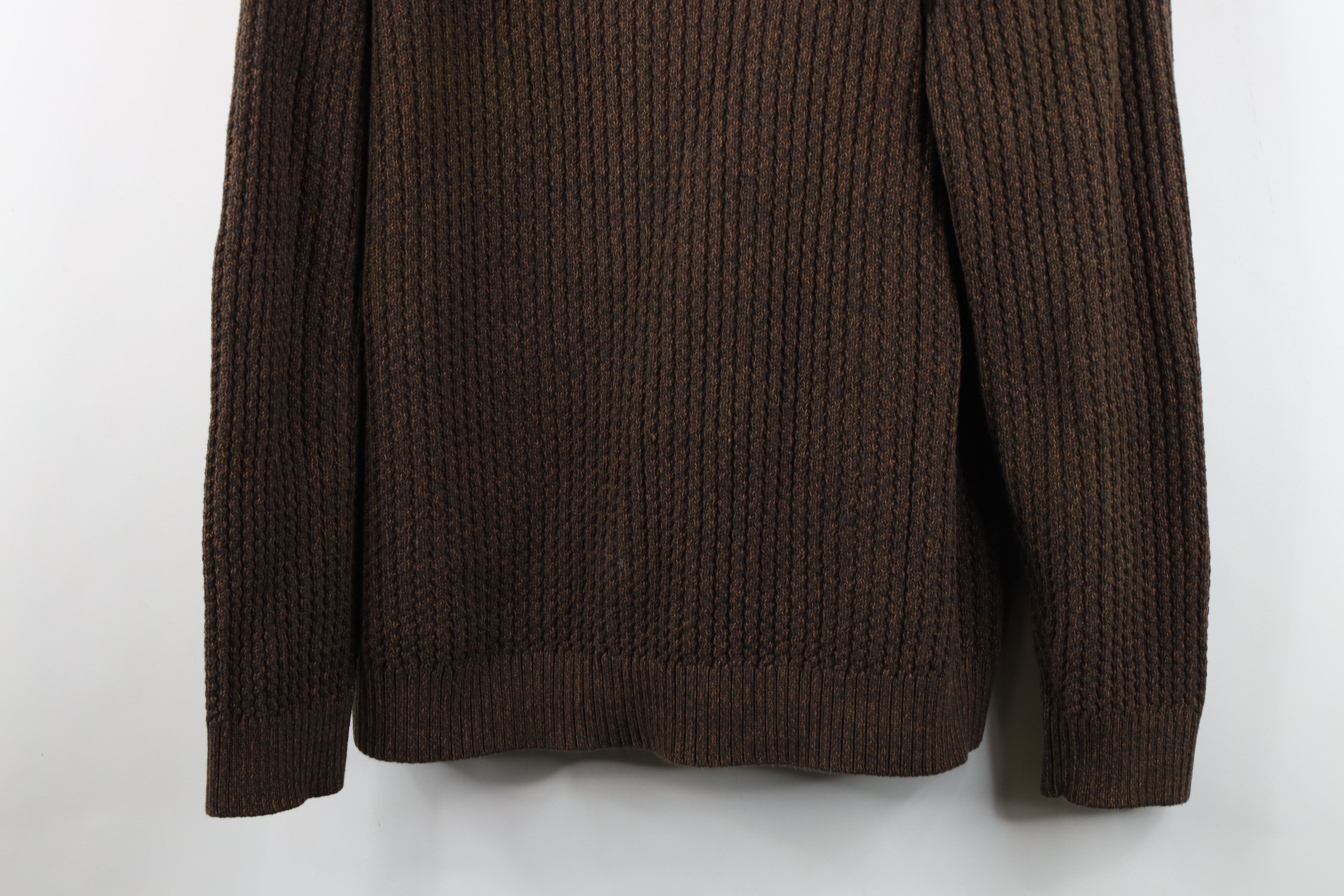Eddie Bauer Vintage Eddie Bauer Cotton Ribbed Knit Henley Sweater Brown Size US L / EU 52-54 / 3 - 3 Thumbnail