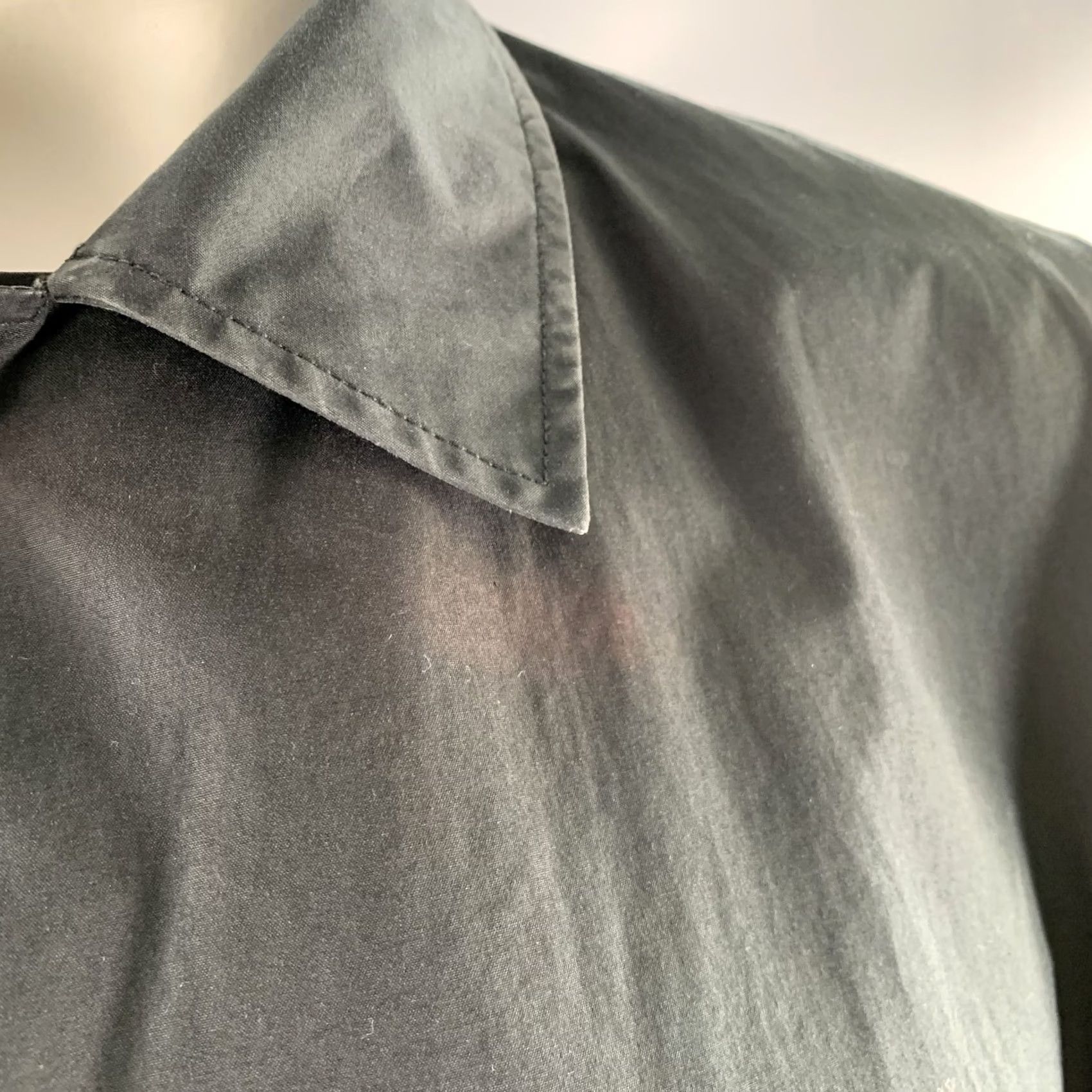 Jil Sander JIL SANDER Size 42 Black Cotton Snap Button Coat Jacket Mens Adult 42 Black Snaps Italy Size US XS / EU 42 / 0 - 5 Thumbnail