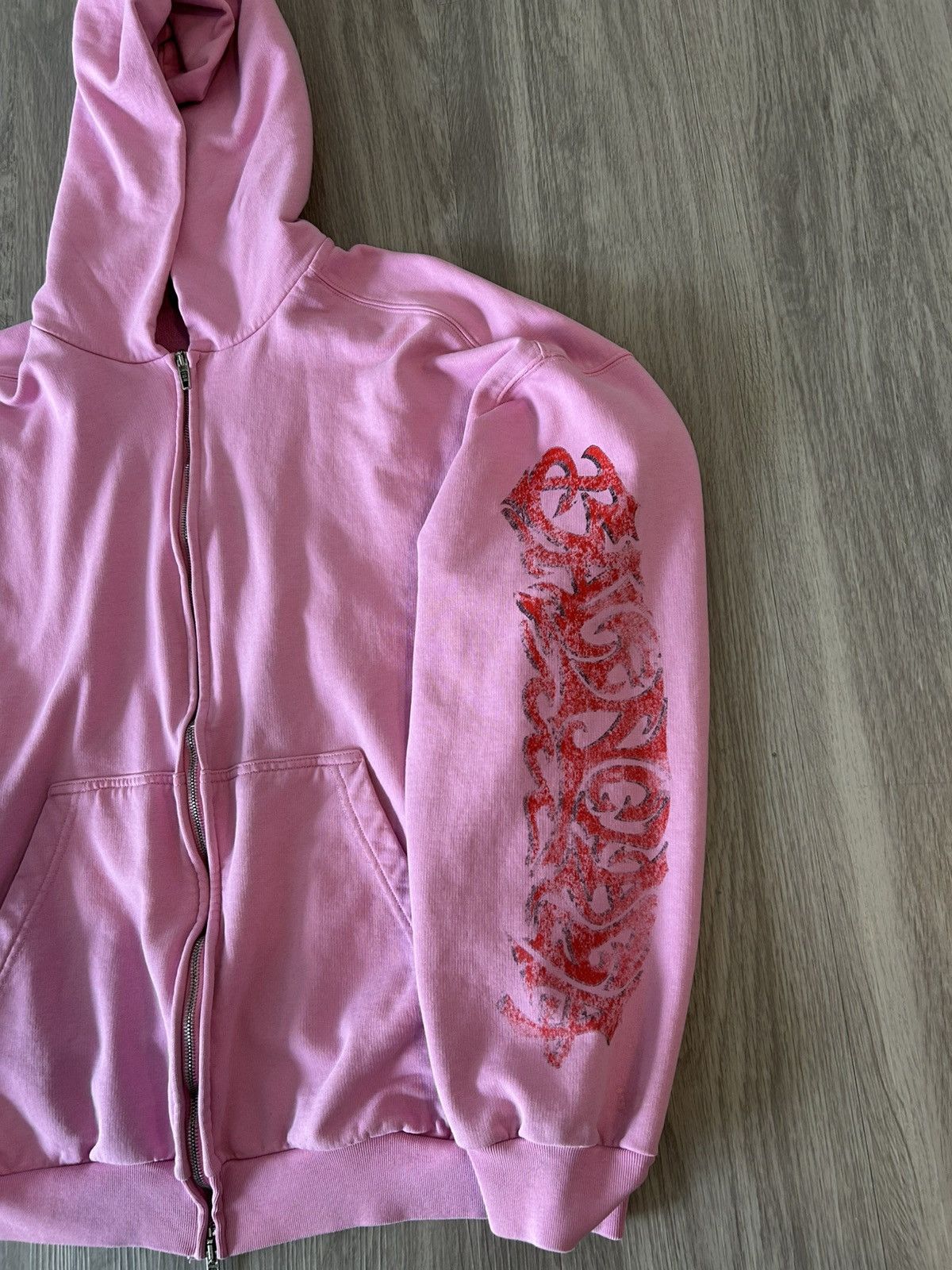 Balenciaga Balenciaga Pink Offshore Zip Up Hoodie Size Small Size US S / EU 44-46 / 1 - 5 Thumbnail