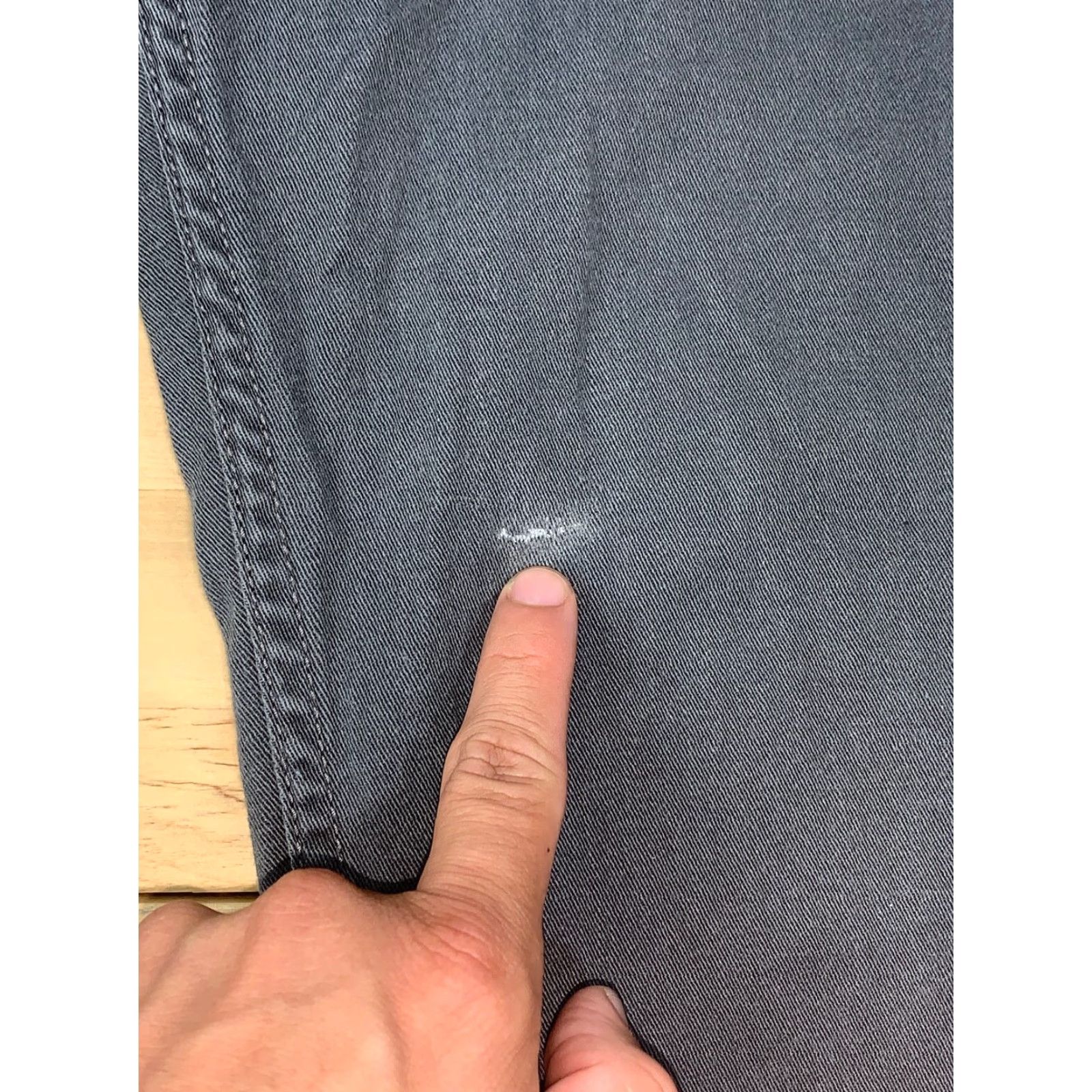 O'Neill O'Neill Jeans Modern Fit Straight Leg Gray Mens Size 30 Regular Inseam 30 in Cotton Denim Blended Distress #2398 Size US 30 / EU 46 - 8 Thumbnail