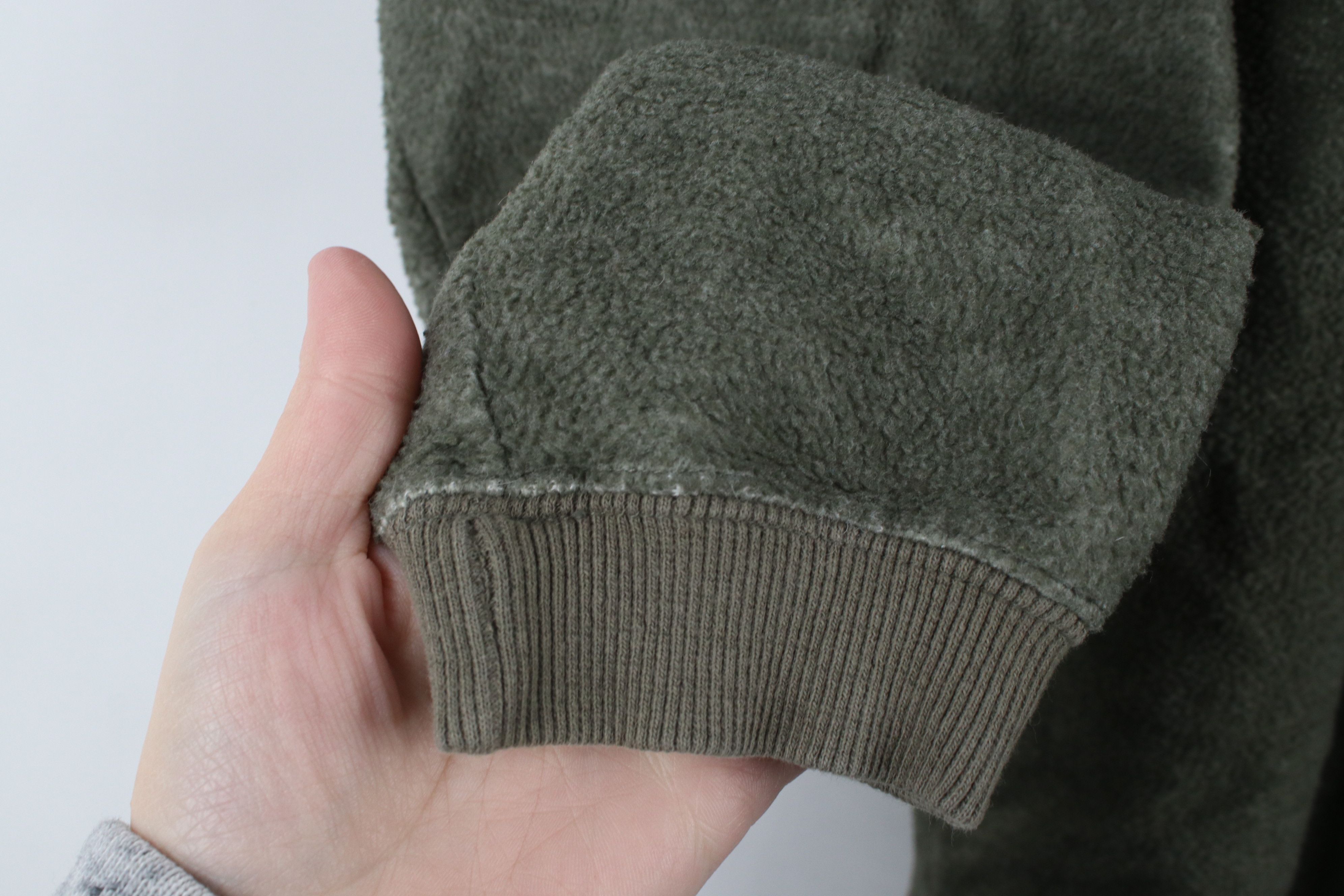 Big Dogs × Vintage Vintage 90s Big Dogs Spell Fleece Henley Sweatshirt Green Size US S / EU 44-46 / 1 - 7 Thumbnail