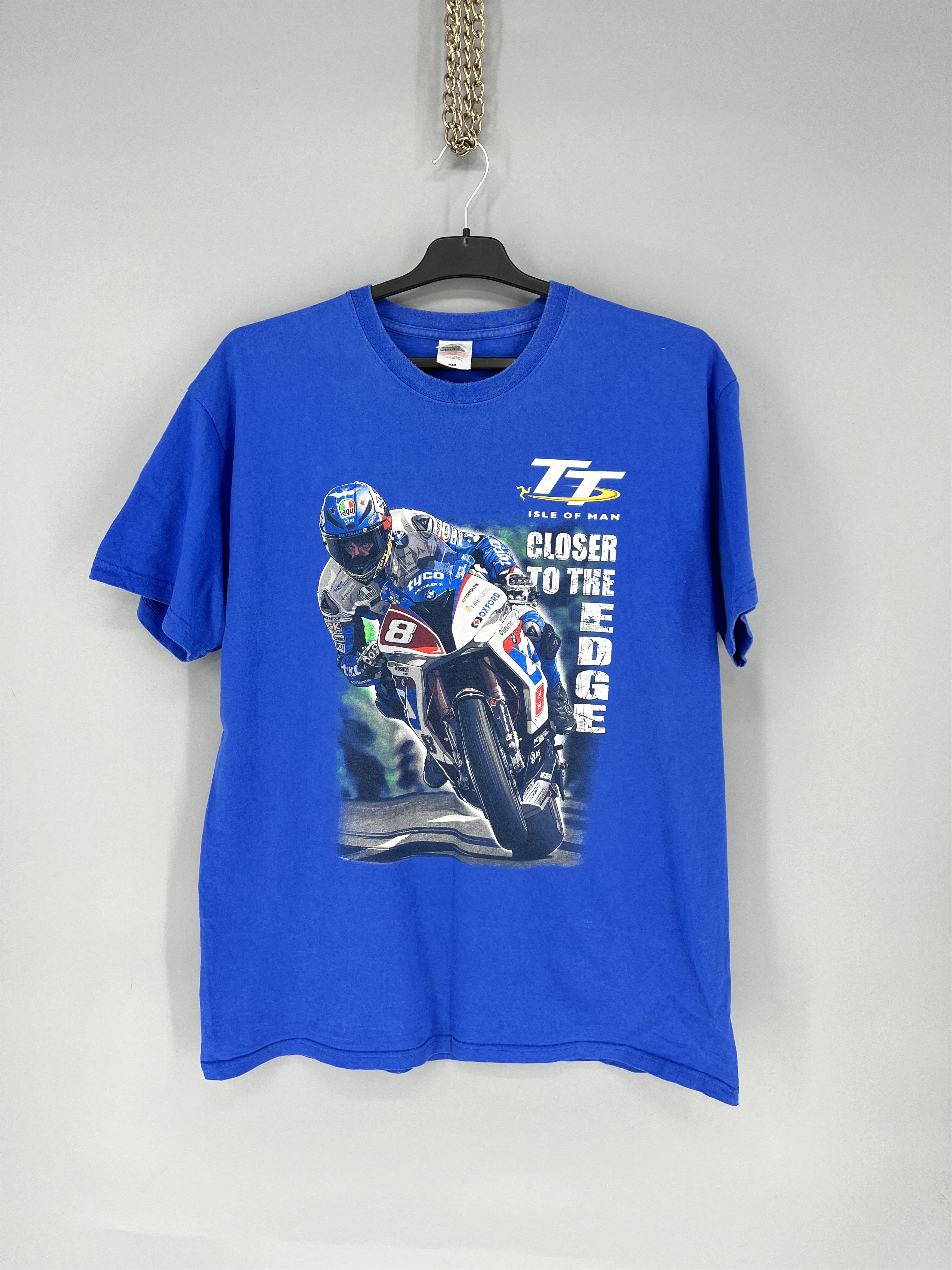Vintage Vintage Y2K Isle of Man TT Moto Racing Tee Racer Honda Moto Size US XL / EU 56 / 4 - 1 Thumbnail
