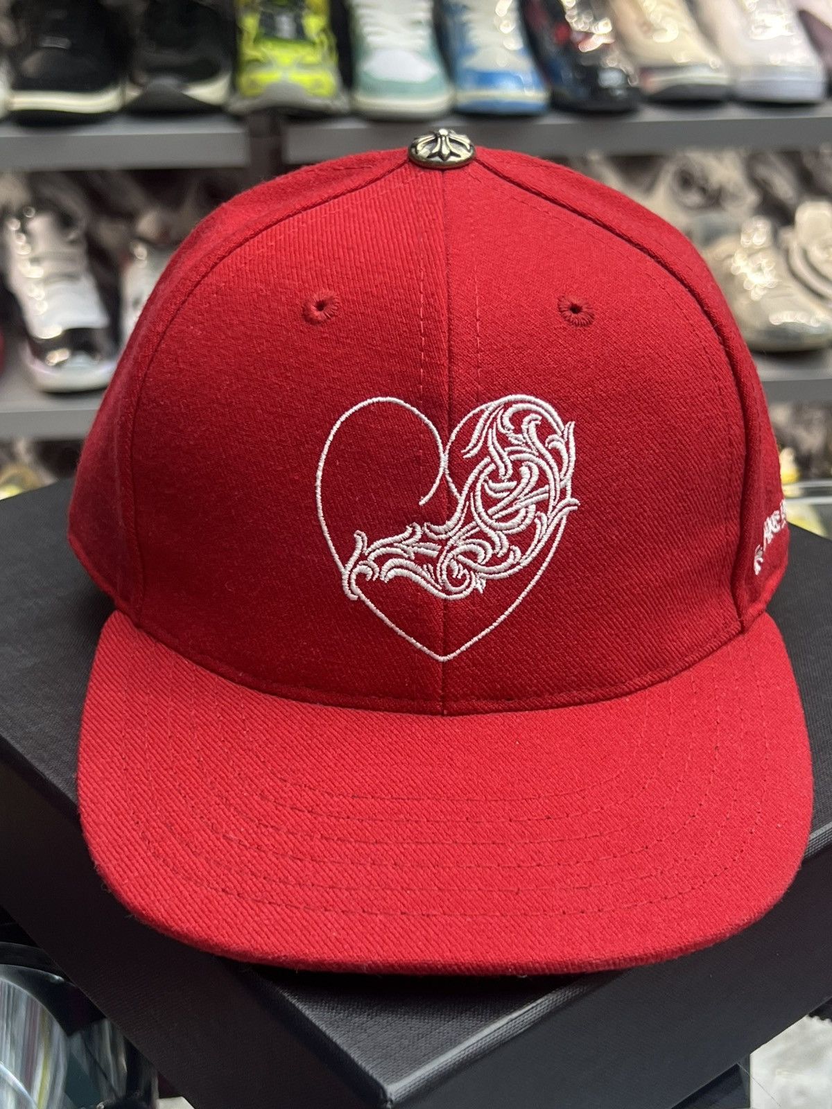 Chrome Hearts Chrome Hearts Red Heart Baseball Cap Size ONE SIZE - 3 Thumbnail