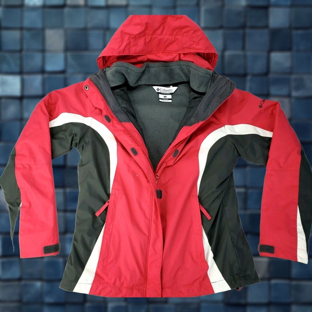 Pinko Columbia Interchange Jacket - Weatherproof Outer Shell & Fleece Liner, Women’s Small, Pink, 3-in-1, Polyester Size S / US 4 / IT 40 - 1 Thumbnail