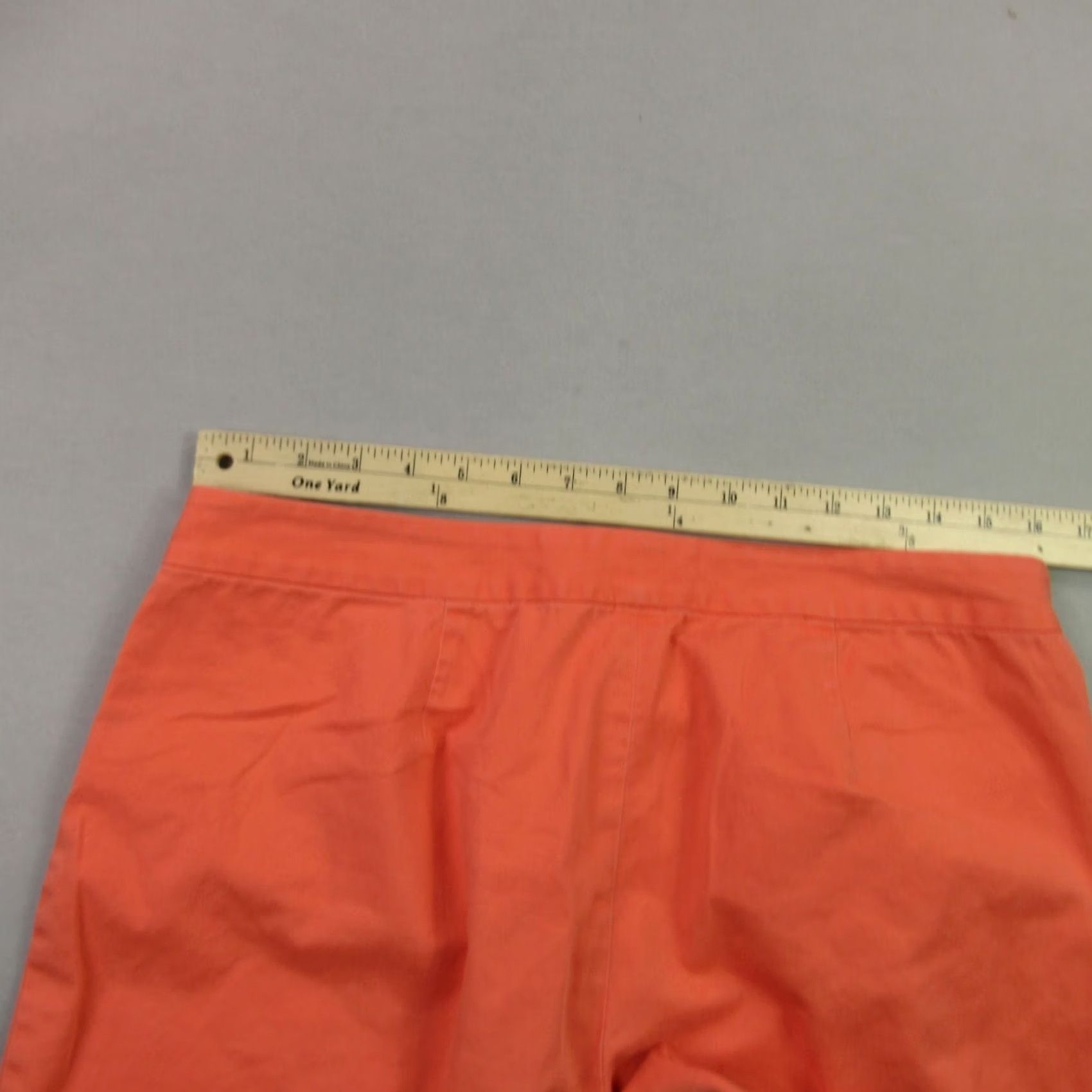 J. Jill J Jill Pants Capri Women 10 Orange Straight Stretch Lightweight Casual Pockets Size 32" / US 10 / IT 46 - 6 Thumbnail