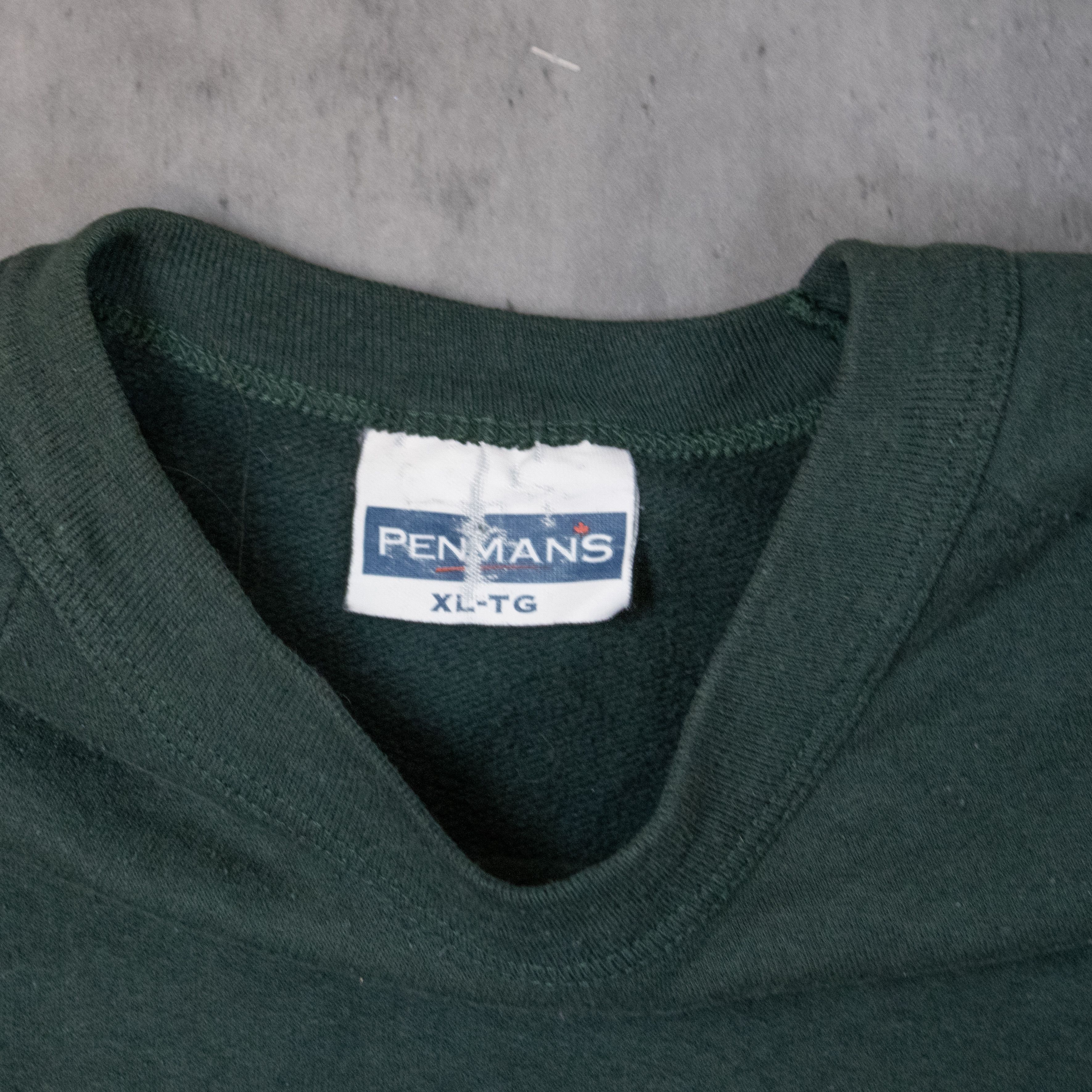 Japanese Brand Vintage 1980's Penman's Cropped & Boxy Blank Green Crewneck Size US L / EU 52-54 / 3 - 6 Thumbnail
