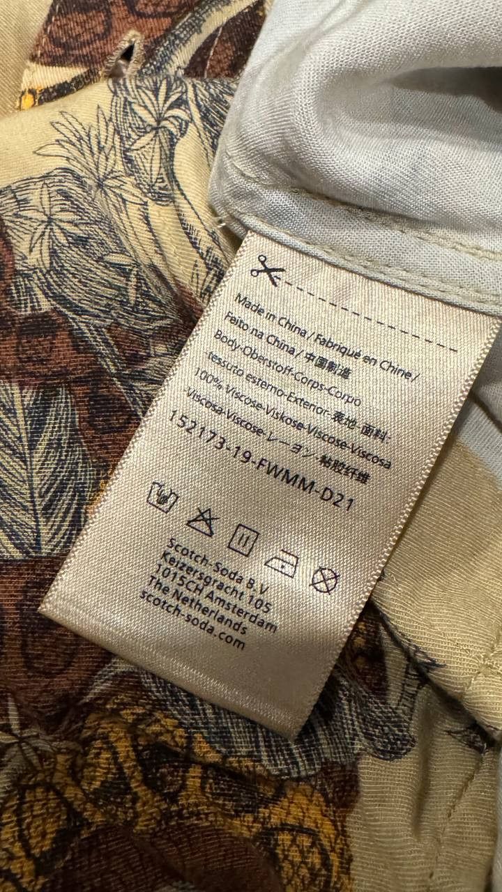 Scotch & Soda Scotch & Soda Paris Getaway AOP Camp Collar Shirt L Size US L / EU 52-54 / 3 - 7 Thumbnail