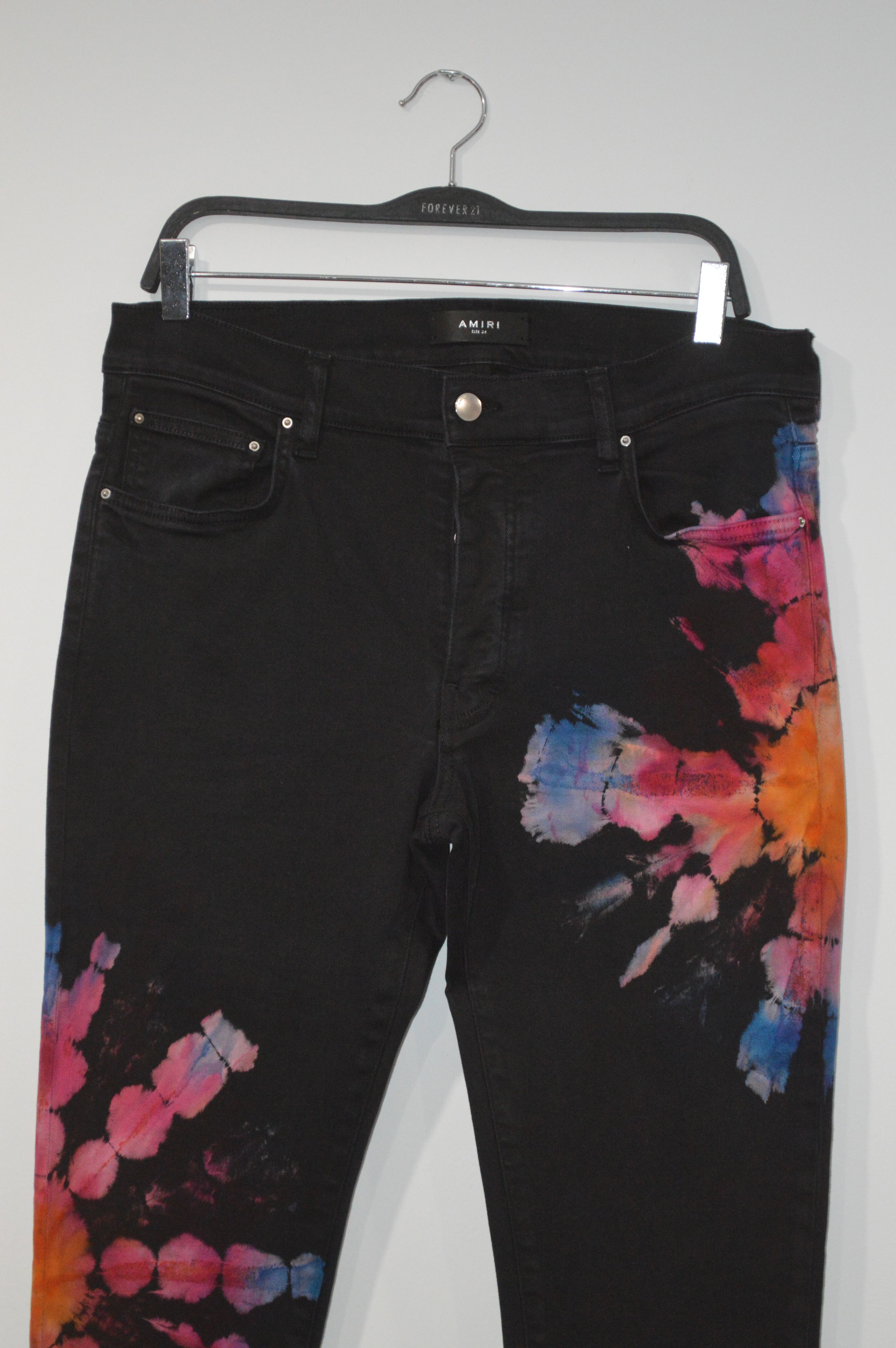 Amiri AMIRI (Tie Dye Reverse Black) Size US 34 / EU 50 - 2 Thumbnail