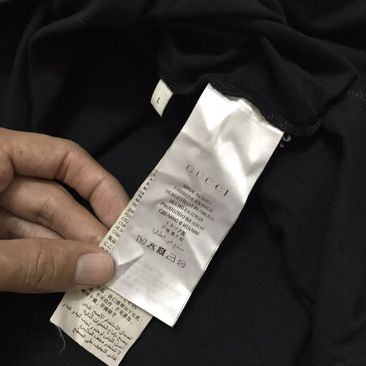 Gucci Gucci Black Fitted Long Sleeve Shirt Size US L / EU 52-54 / 3 - 6 Thumbnail