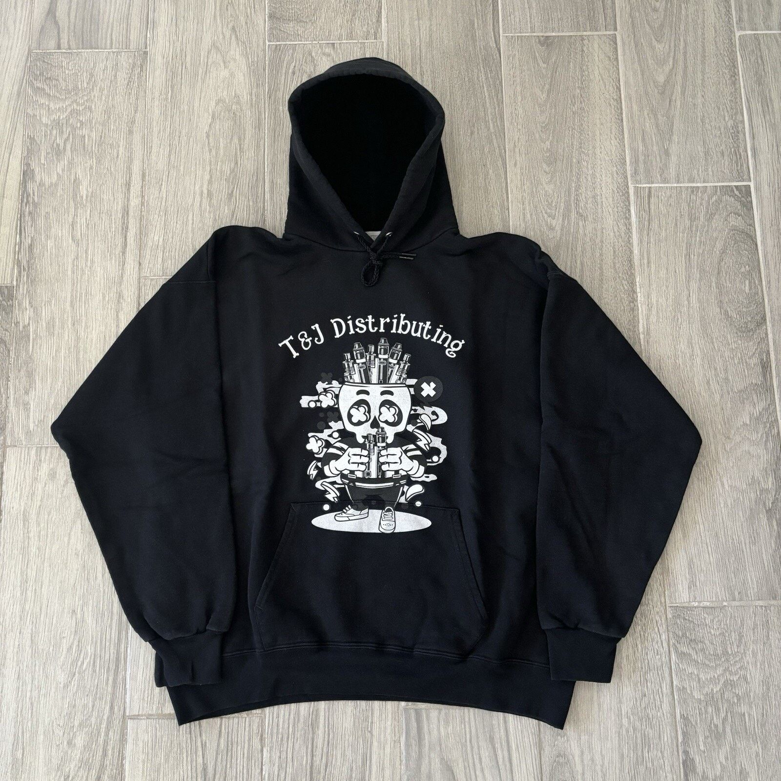 Owner Operator T&J Distributing Hoodie Sweater Men’s Large Skull Vaping Size US L / EU 52-54 / 3 - 1 Thumbnail