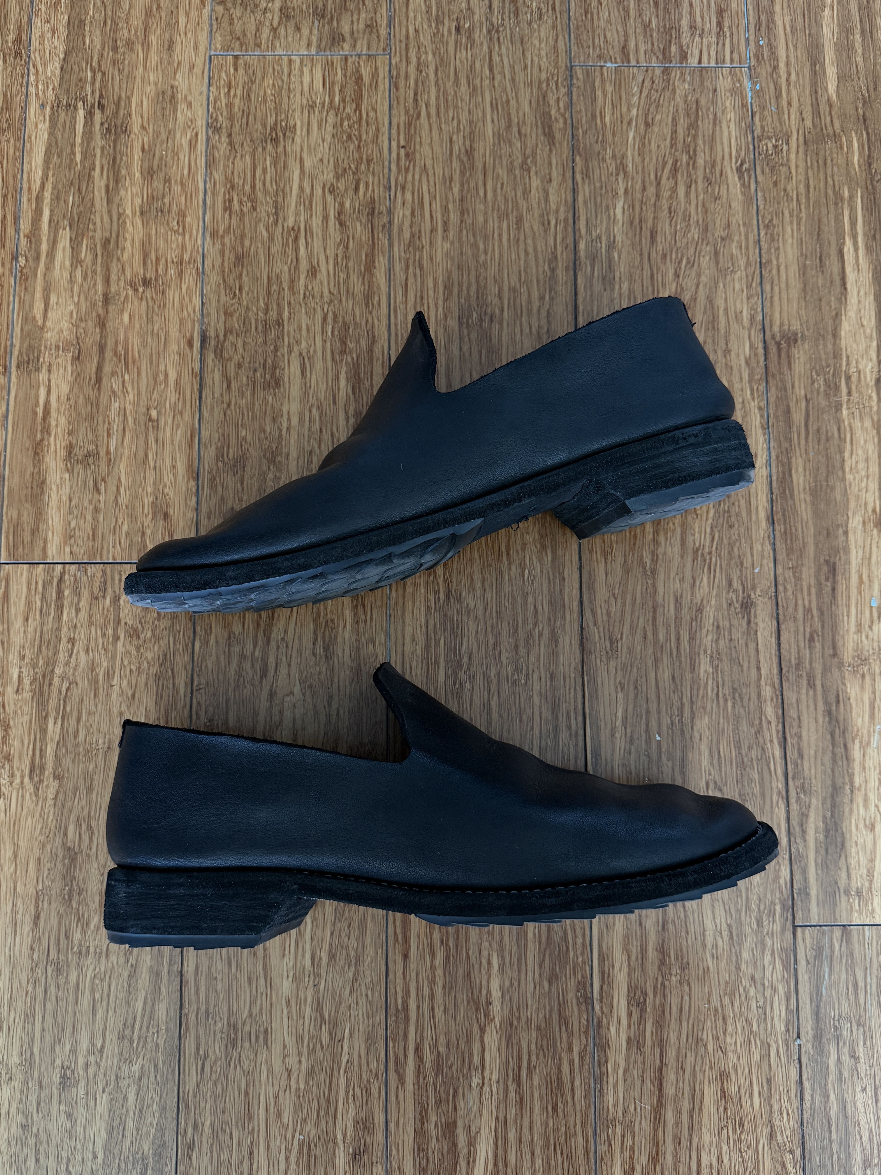 Guidi Guidi 100 Black Calf Loafer with Heel Size US 8 / EU 41 - 3 Thumbnail