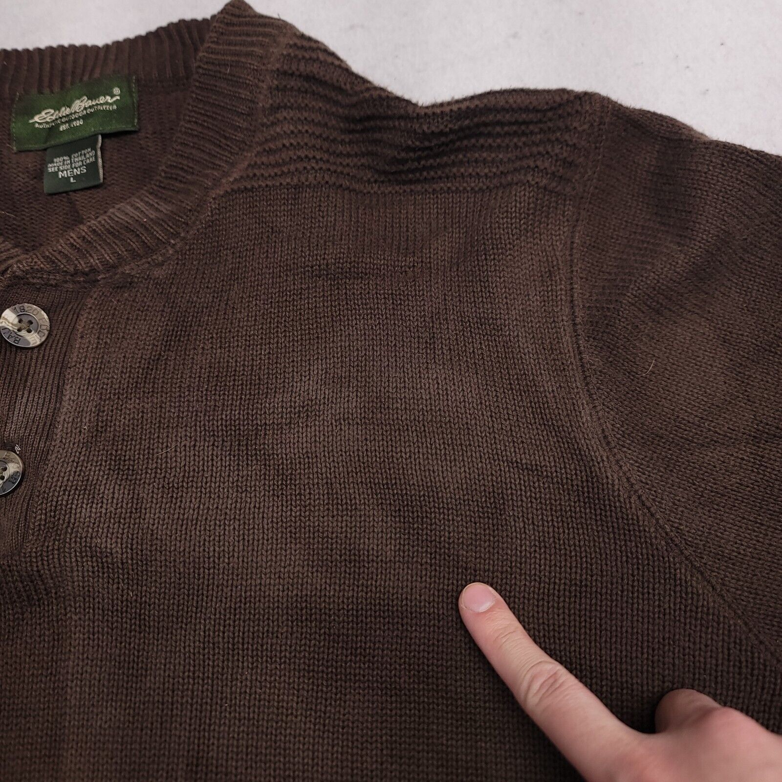 Eddie Bauer Eddie Bauer Casual Pullover Sweater Mens Size Large L Brown Size US L / EU 52-54 / 3 - 12 Thumbnail