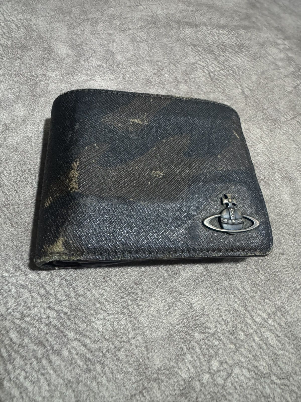 Vivienne Westwood Dark Camo Vivienne Westwood Small ORB Logo Bifold Wallet Size ONE SIZE - 2 Thumbnail