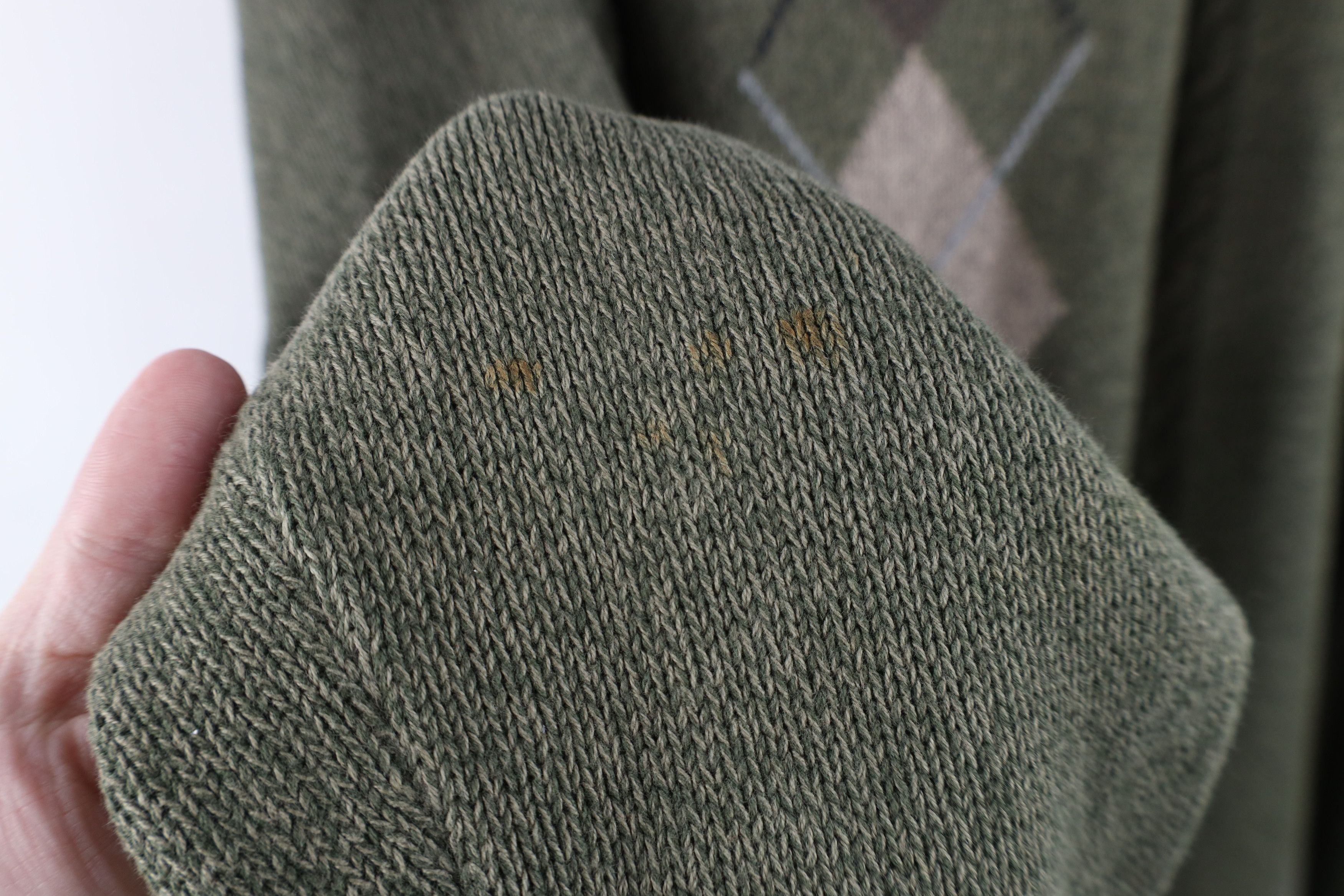 Vintage Vintage 90s Streetwear Cotton Cable Knit Sweater Green Size US XL / EU 56 / 4 - 6 Thumbnail
