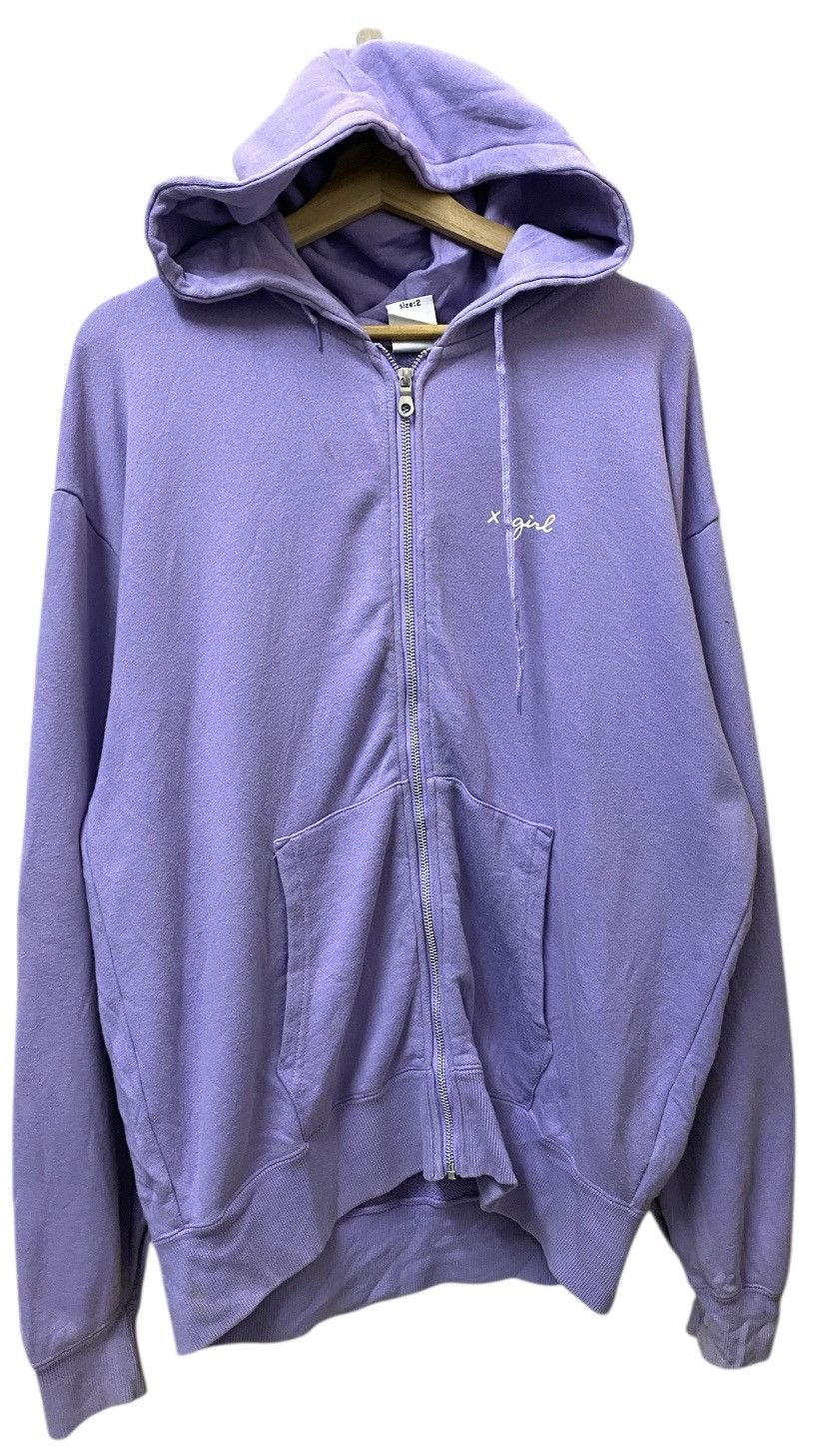 X-Girl X Girl Hoodie Zipper Purple Colour Size L / US 10 / IT 46 - 1 Thumbnail
