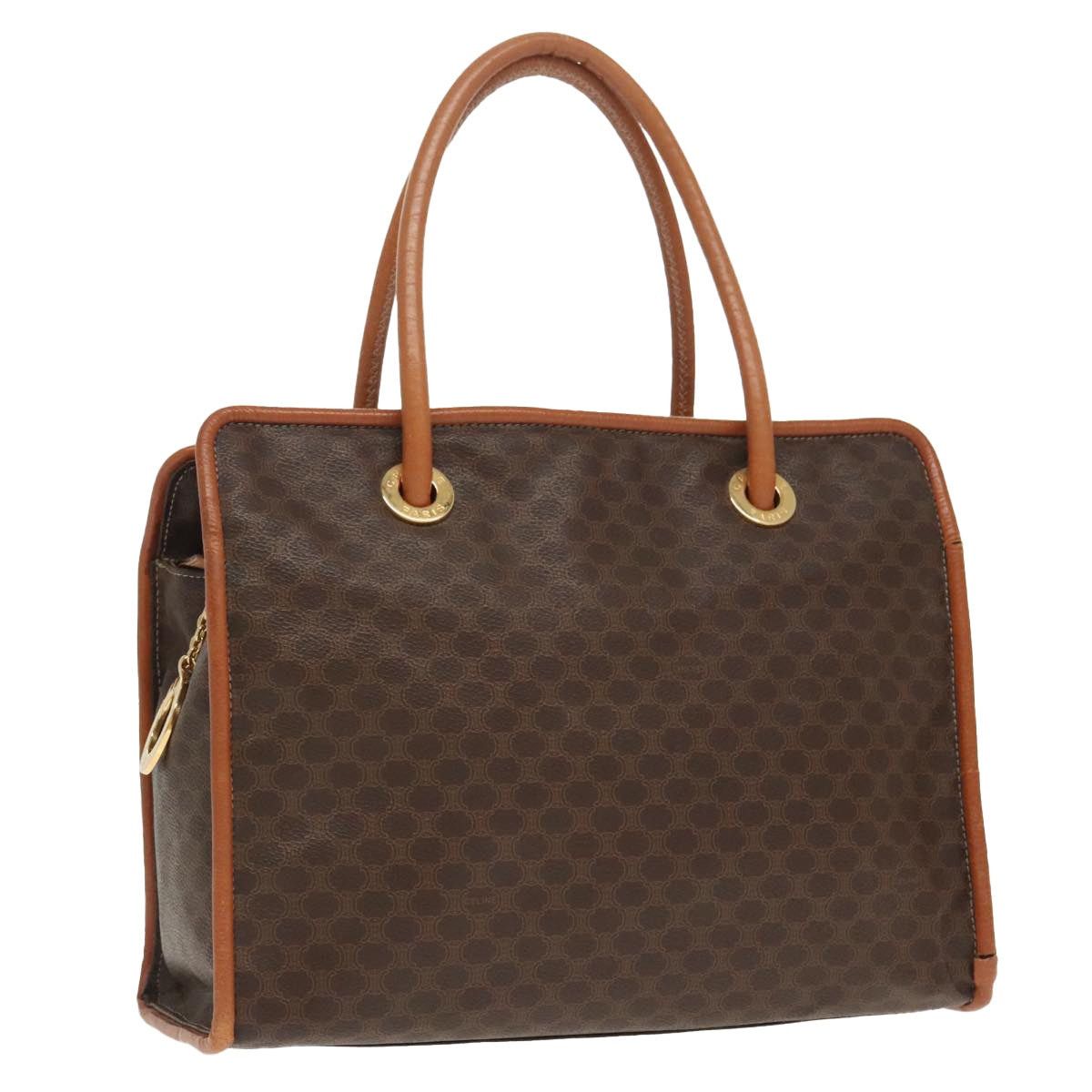 Celine CELINE Macadam Canvas Tote Bag Pvc Leather Brown Gold Size ONE SIZE - 1 Thumbnail