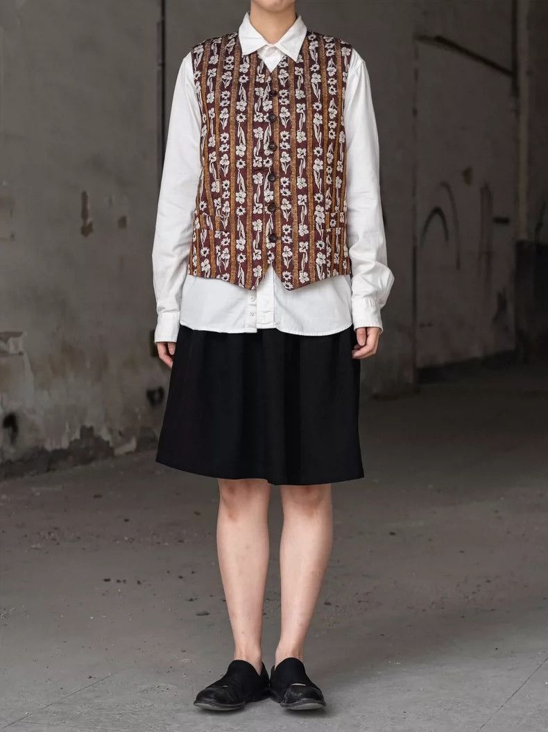 Kenzo KENZO Brown floral silk vest Size L / US 10 / IT 46 - 1 Thumbnail