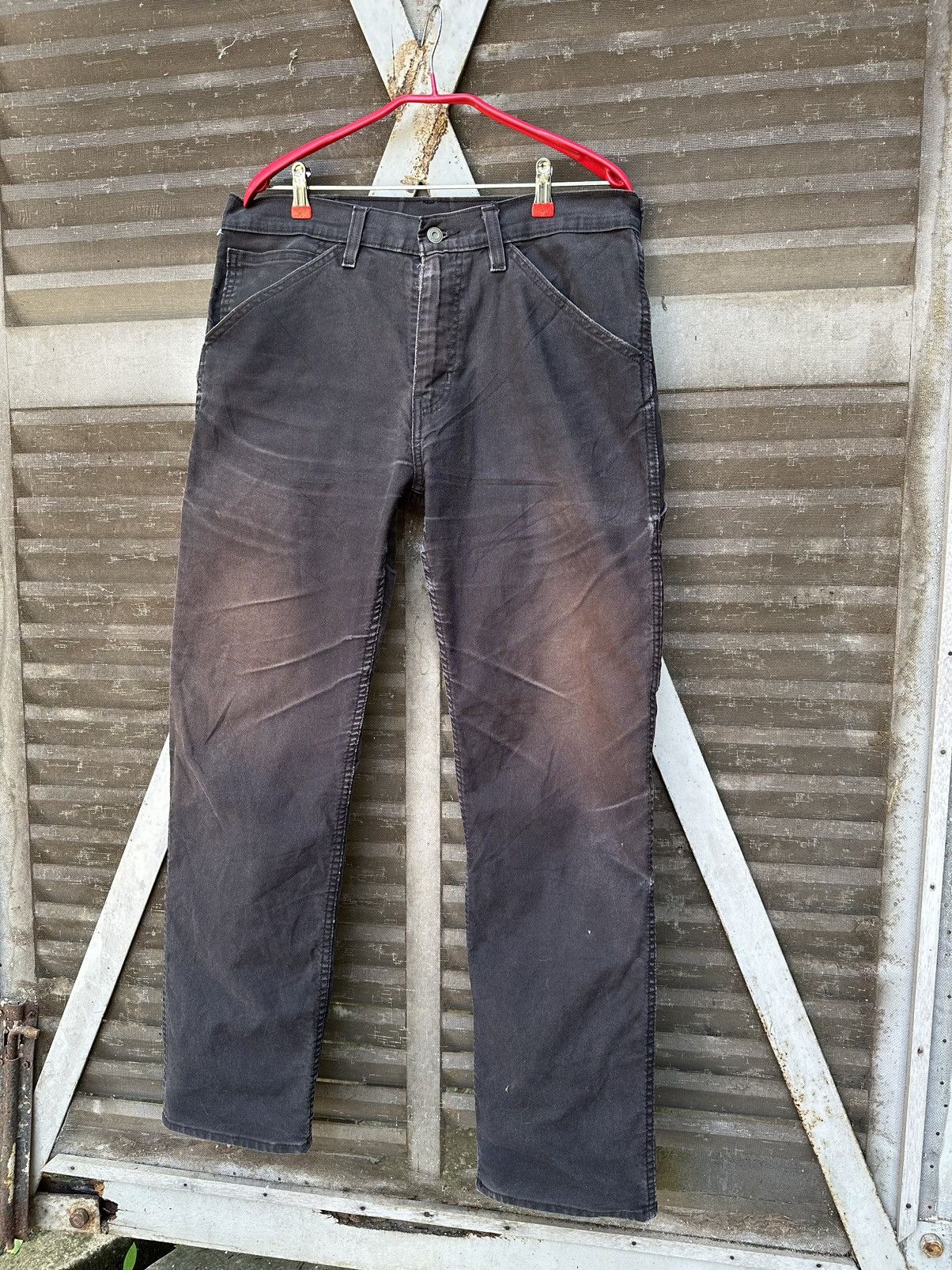 Levi's 👹Vintage Sun Faded Levi’s Carpenter Baggy Jeans Size US 34 / EU 50 - 3 Thumbnail
