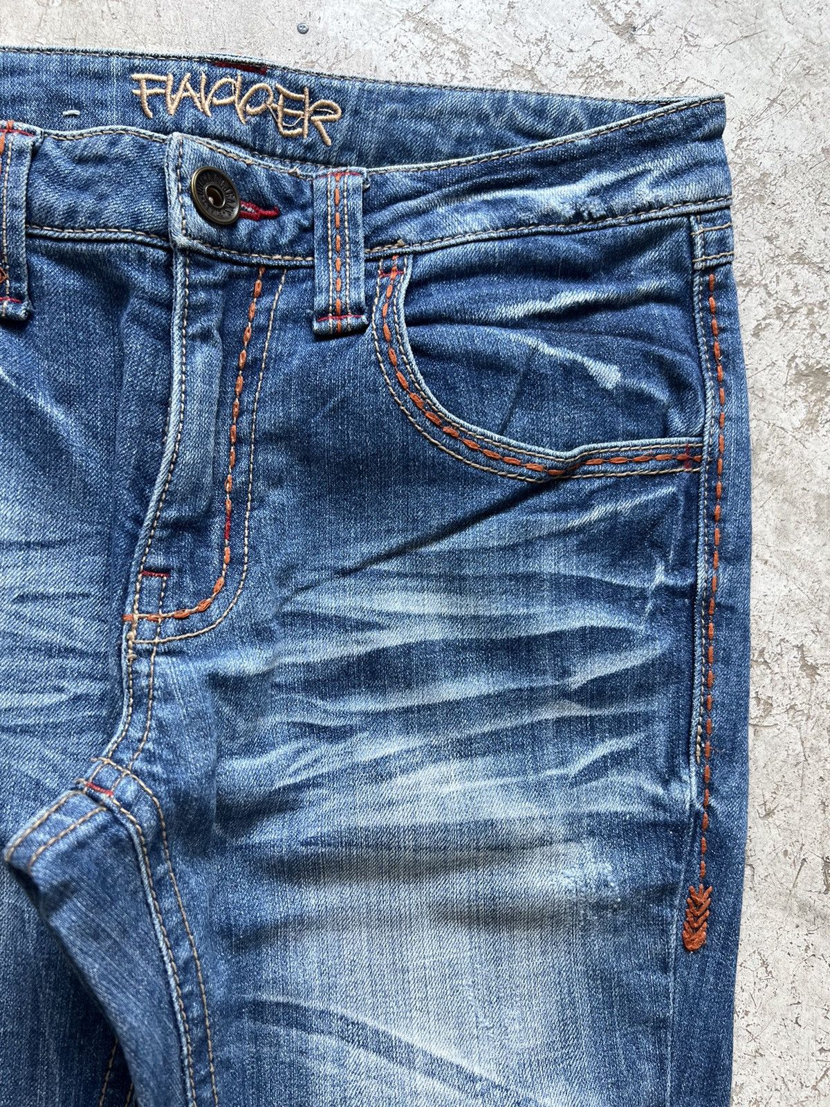 Japanese Brand Vintage Flapper Flared Jeans Size US 29 - 6 Thumbnail