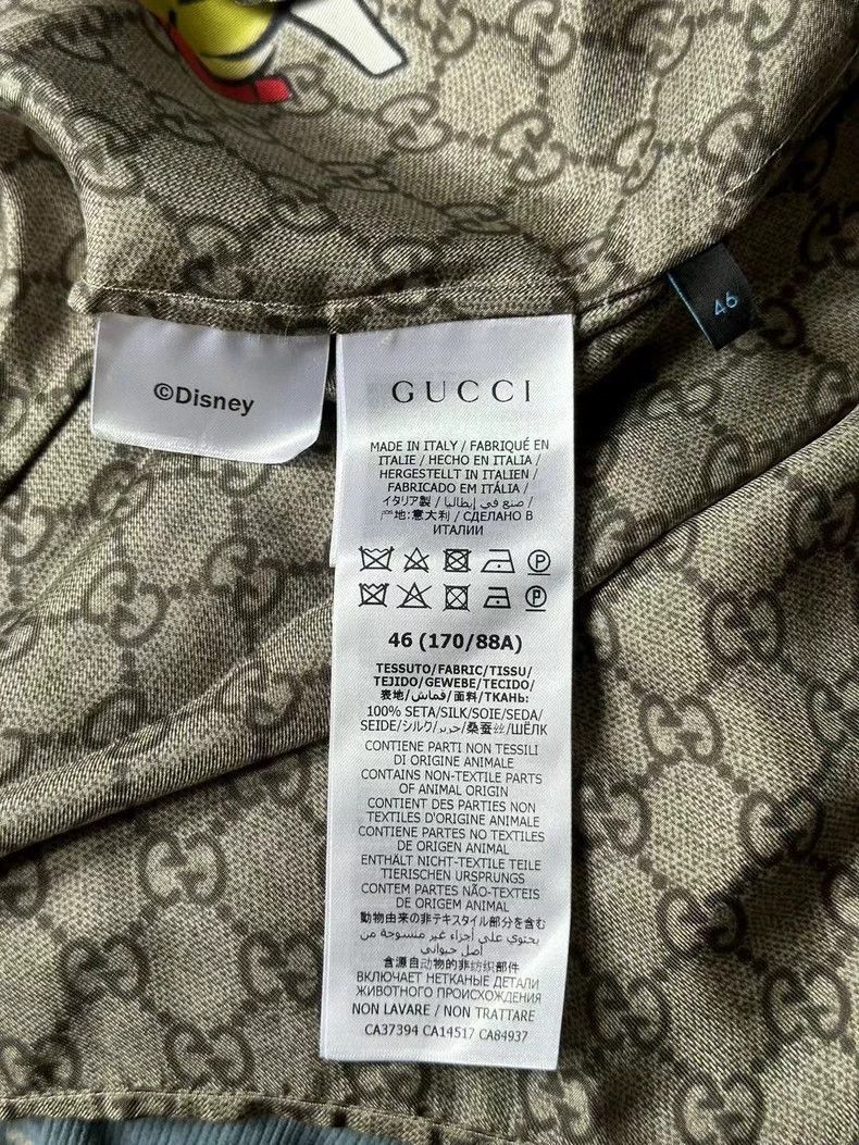 Gucci Gucci Donald Duck Print Short Sleeve Shirt-2507 Size US XL / EU 56 / 4 - 4 Thumbnail