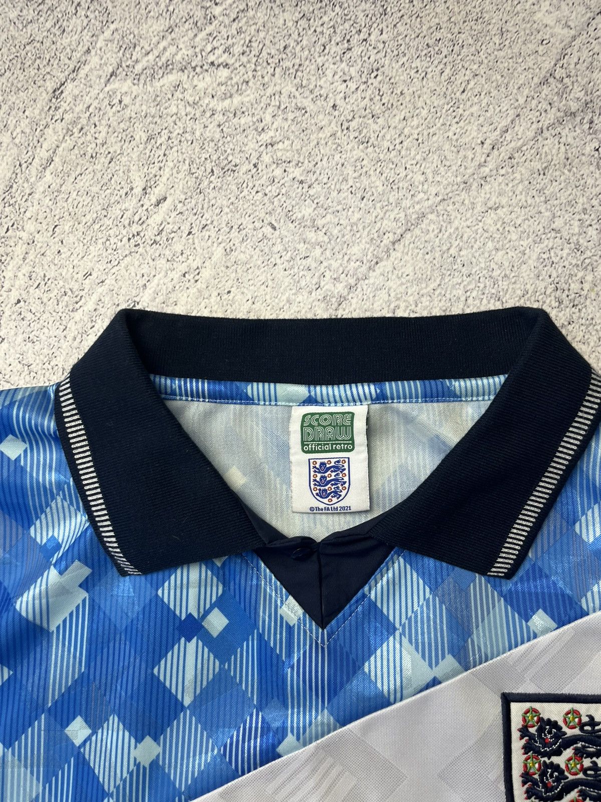 Vintage Vintage England Football Shirt special jersey Score Draw 90s Size US XXL / EU 58 / 5 - 12 Thumbnail